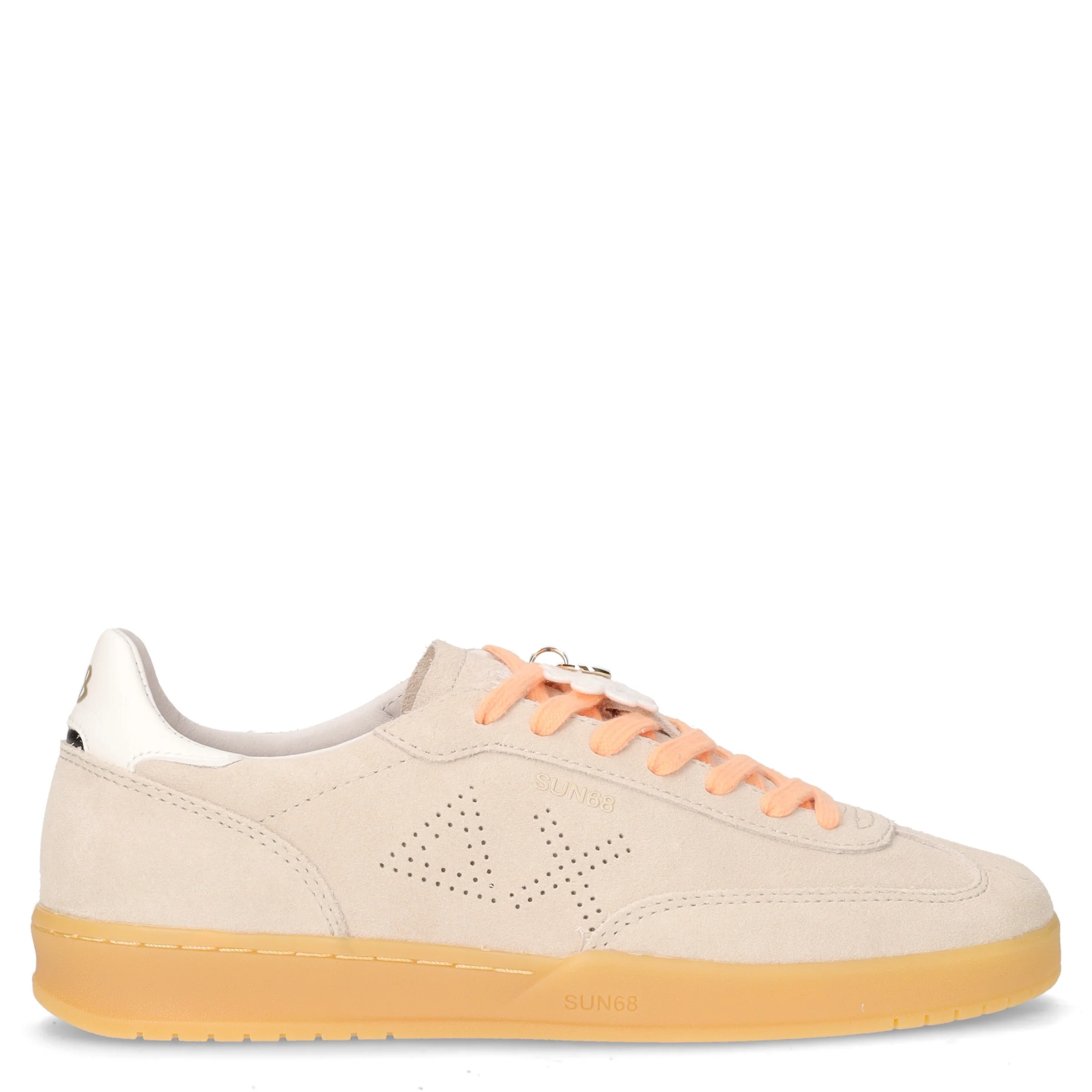 California Sun Suede sneaker in pelle ed ecopelle panna beige