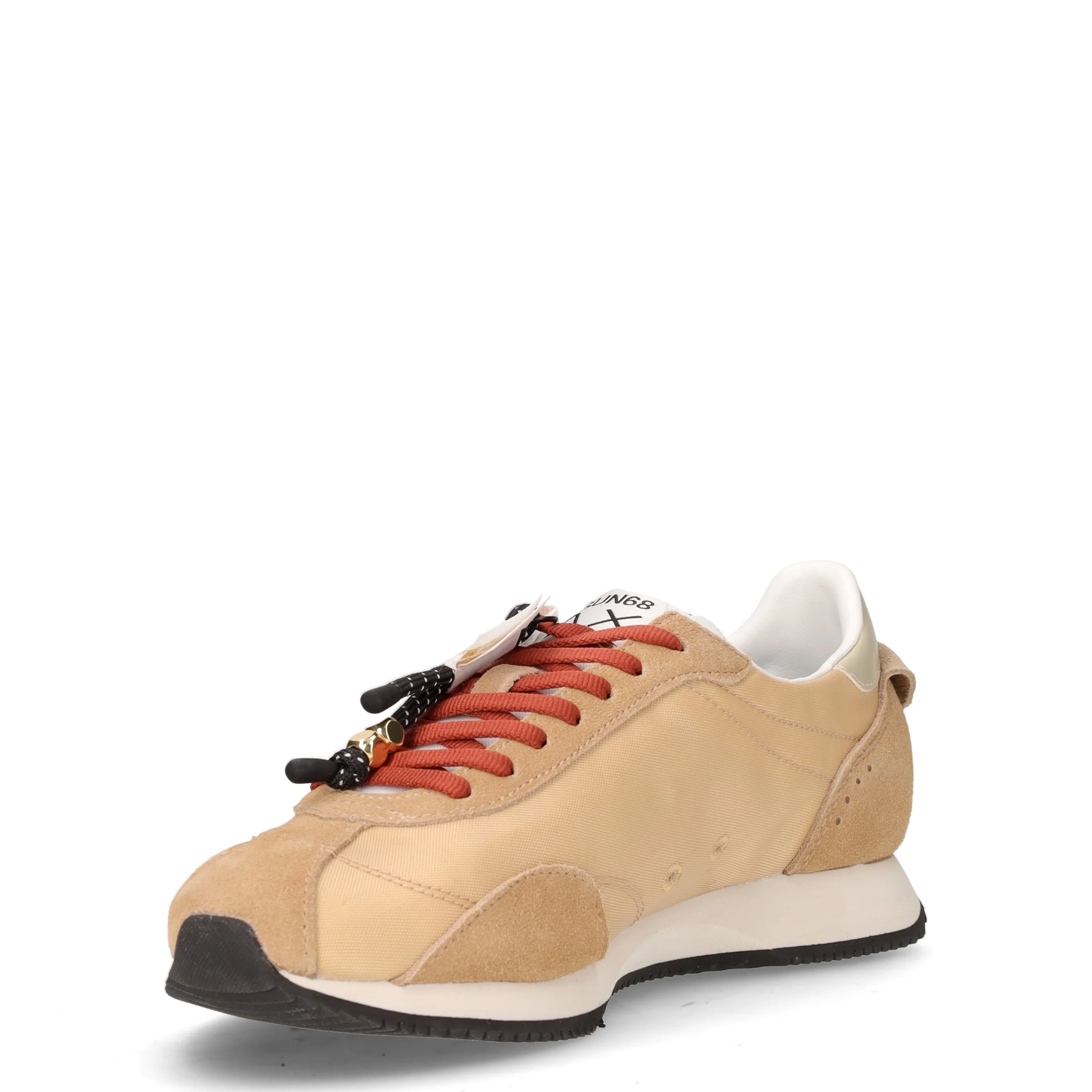 Easy Runner sneaker in tessuto e pelle beige - Image 3