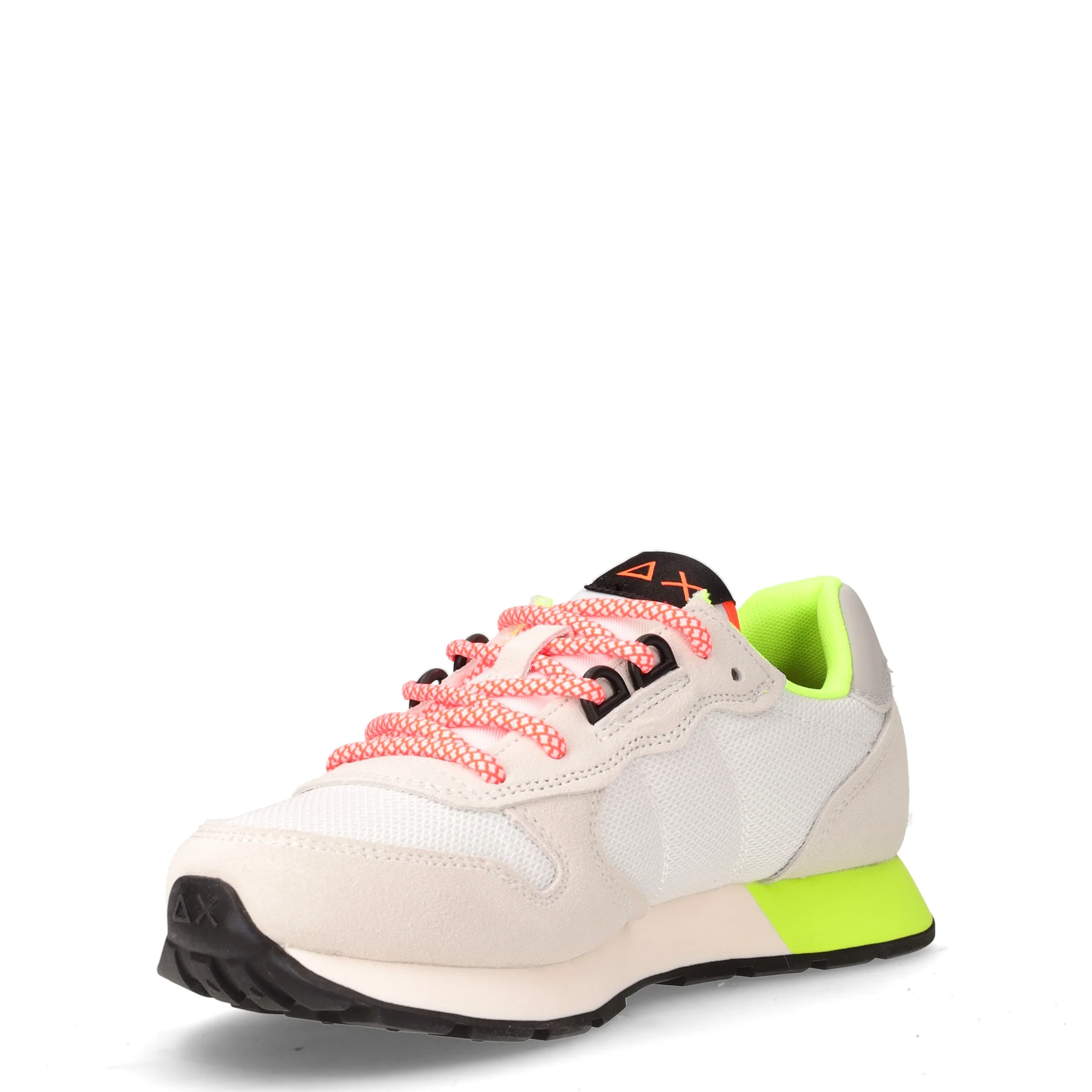 Jaki Fluo sneaker bambino in pelle e tessuto bianco grigio - Image 3