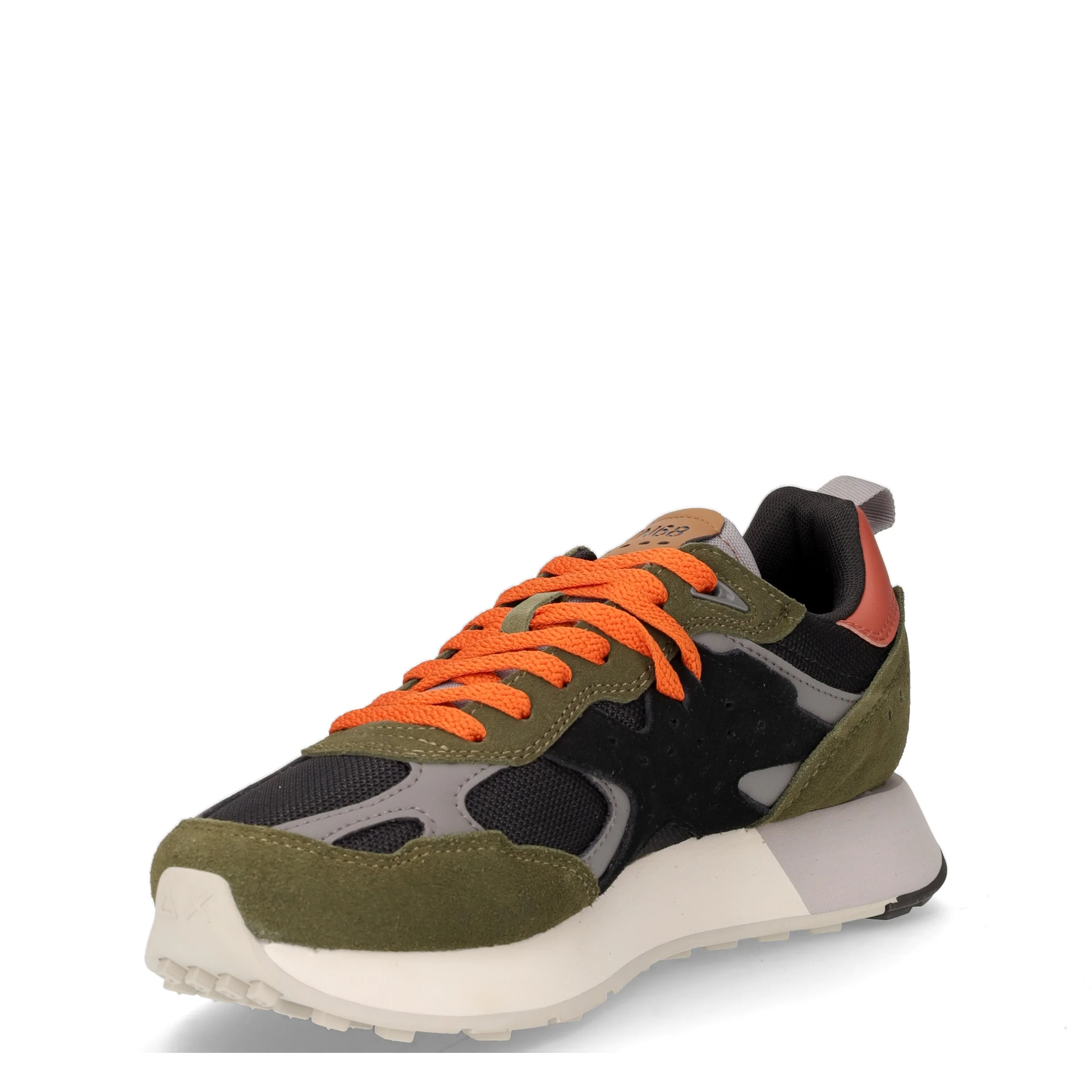 Jaki Outdoor sneaker in pelle e tessuto militare scuro - Image 3
