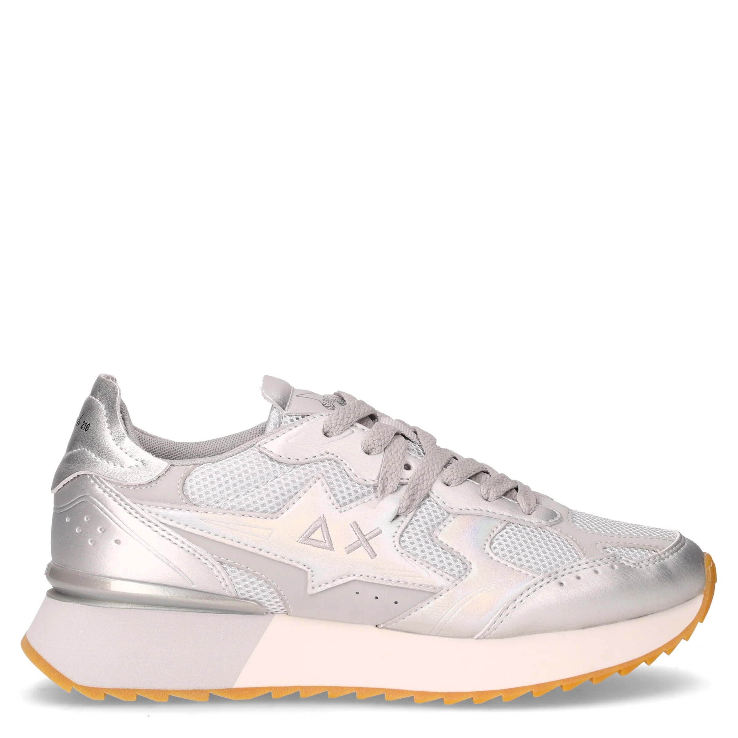 Starlight Silver sneaker in tessuto ed ecopelle argento