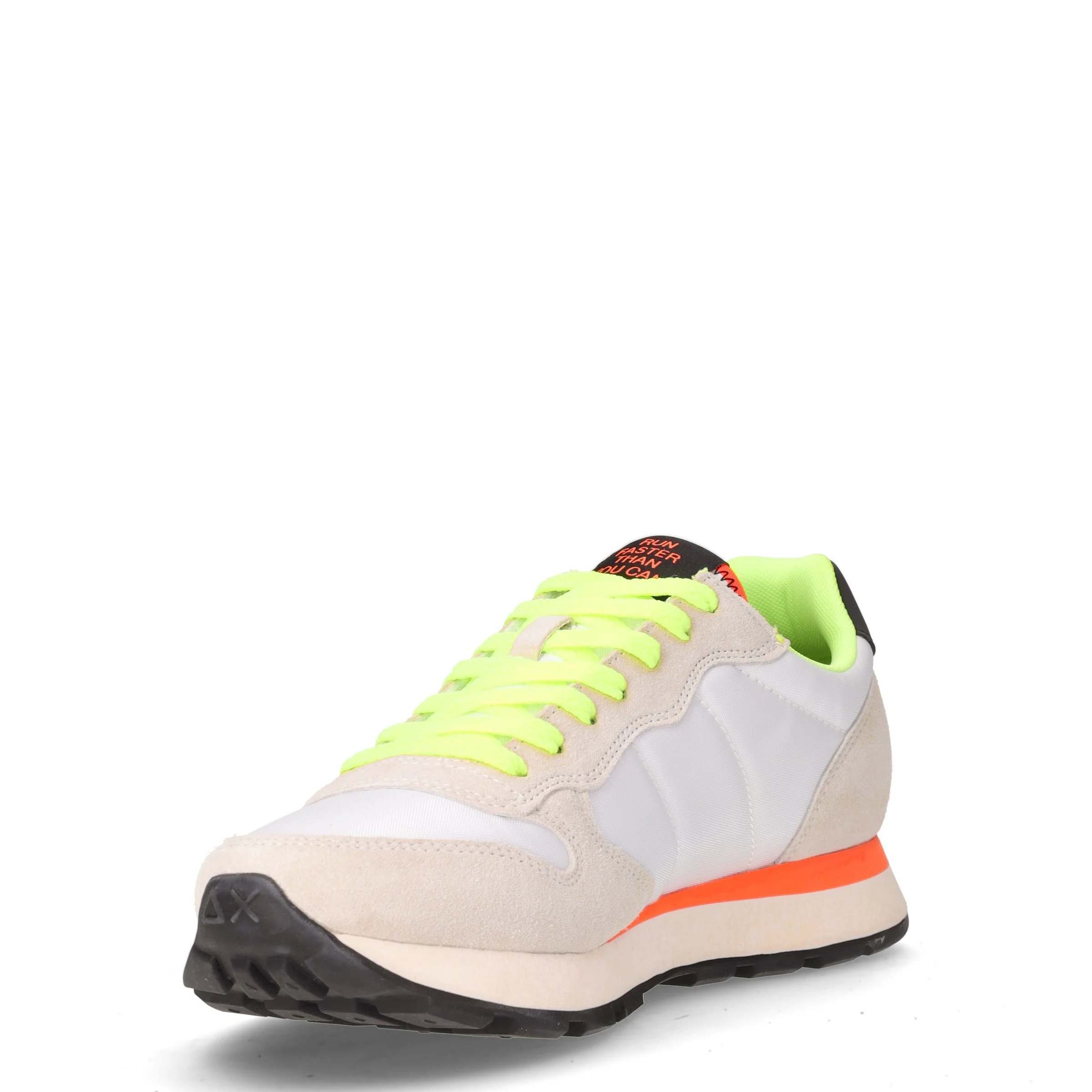 Tom Fluo sneaker in pelle e tessuto bianco - Image 3