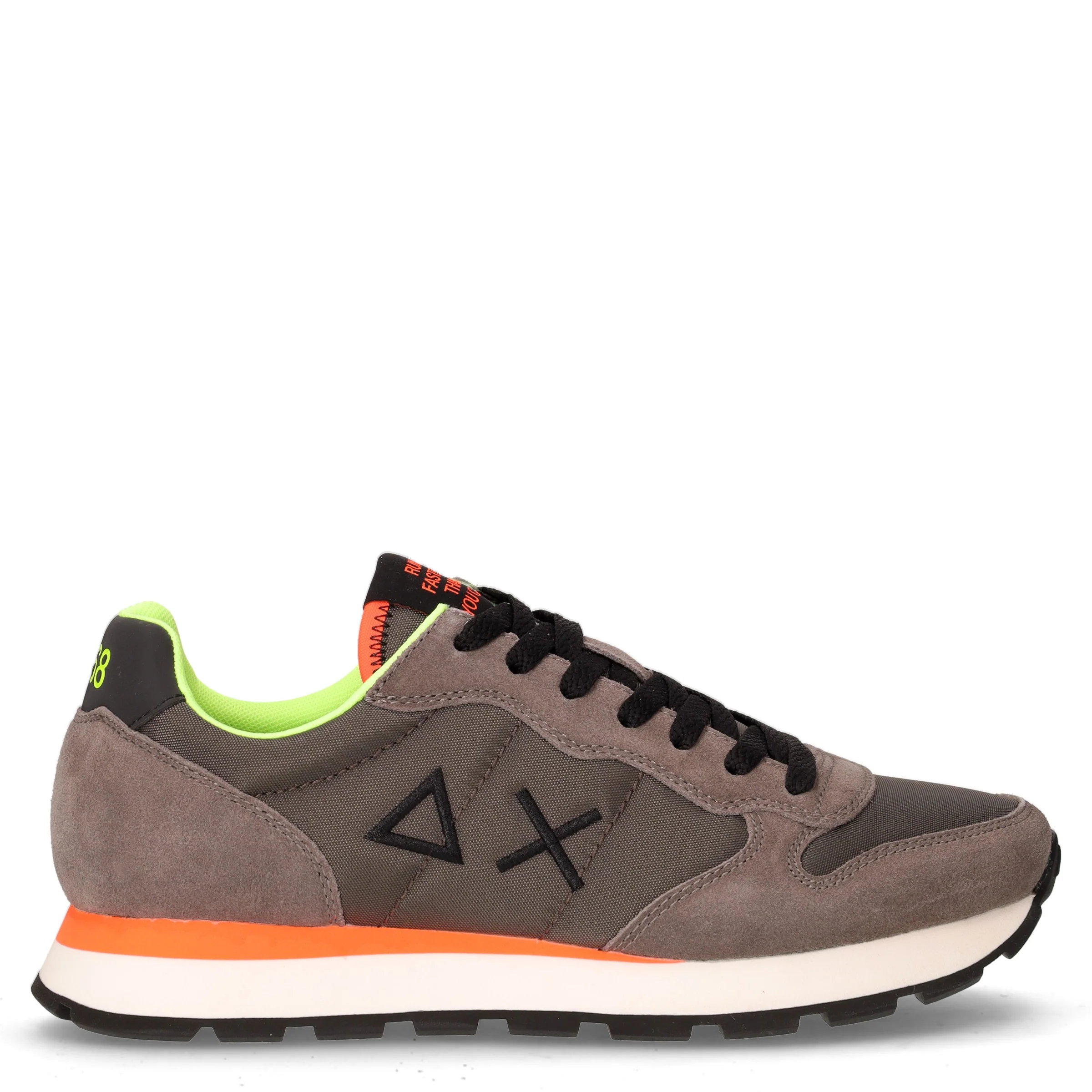 Tom Fluo sneaker in pelle e tessuto inchiostro