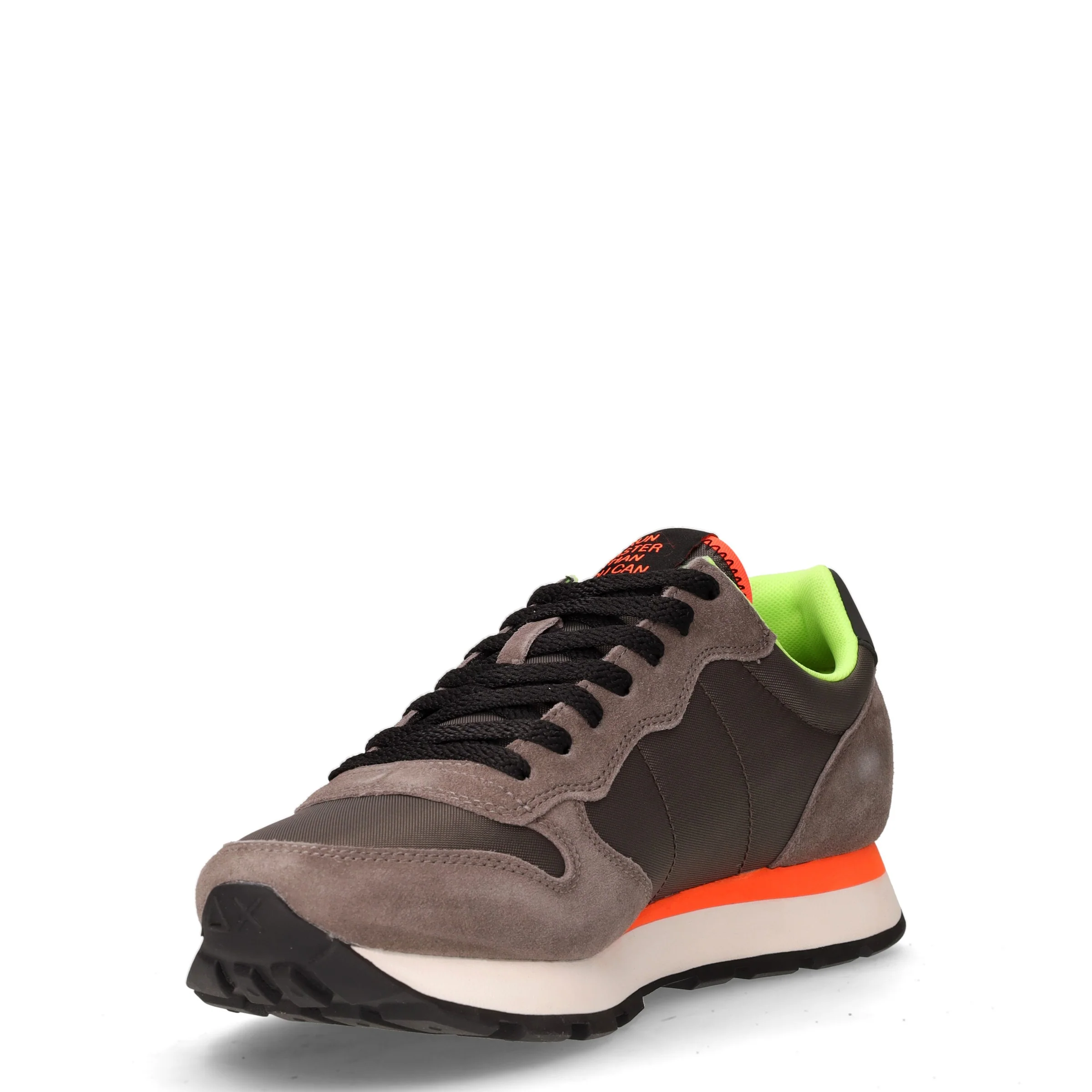 Tom Fluo sneaker in pelle e tessuto inchiostro - Image 3