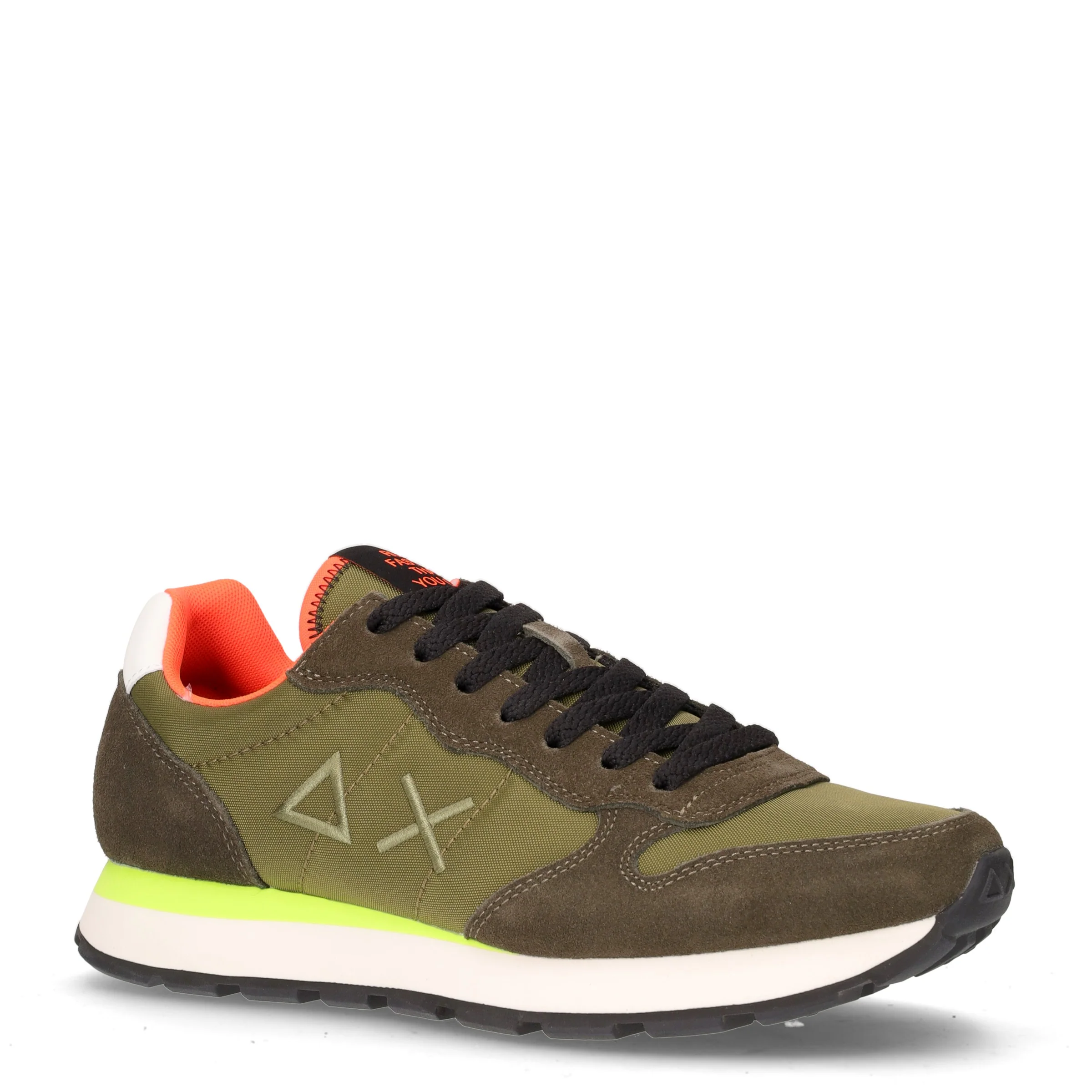 Tom Fluo sneaker in tessuto e pelle militare - Image 2