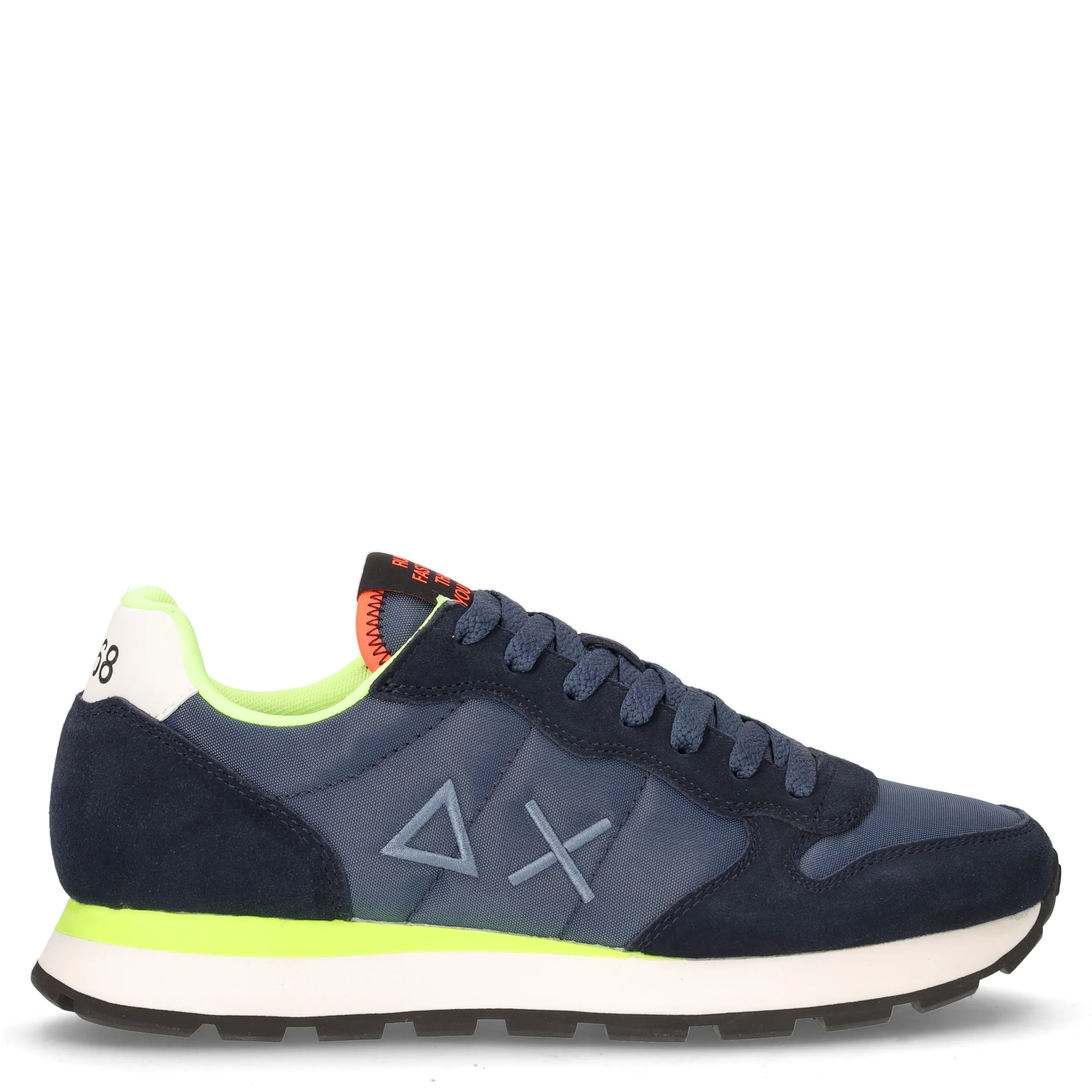 Tom Fluo sneaker in tessuto e pelle navy blu