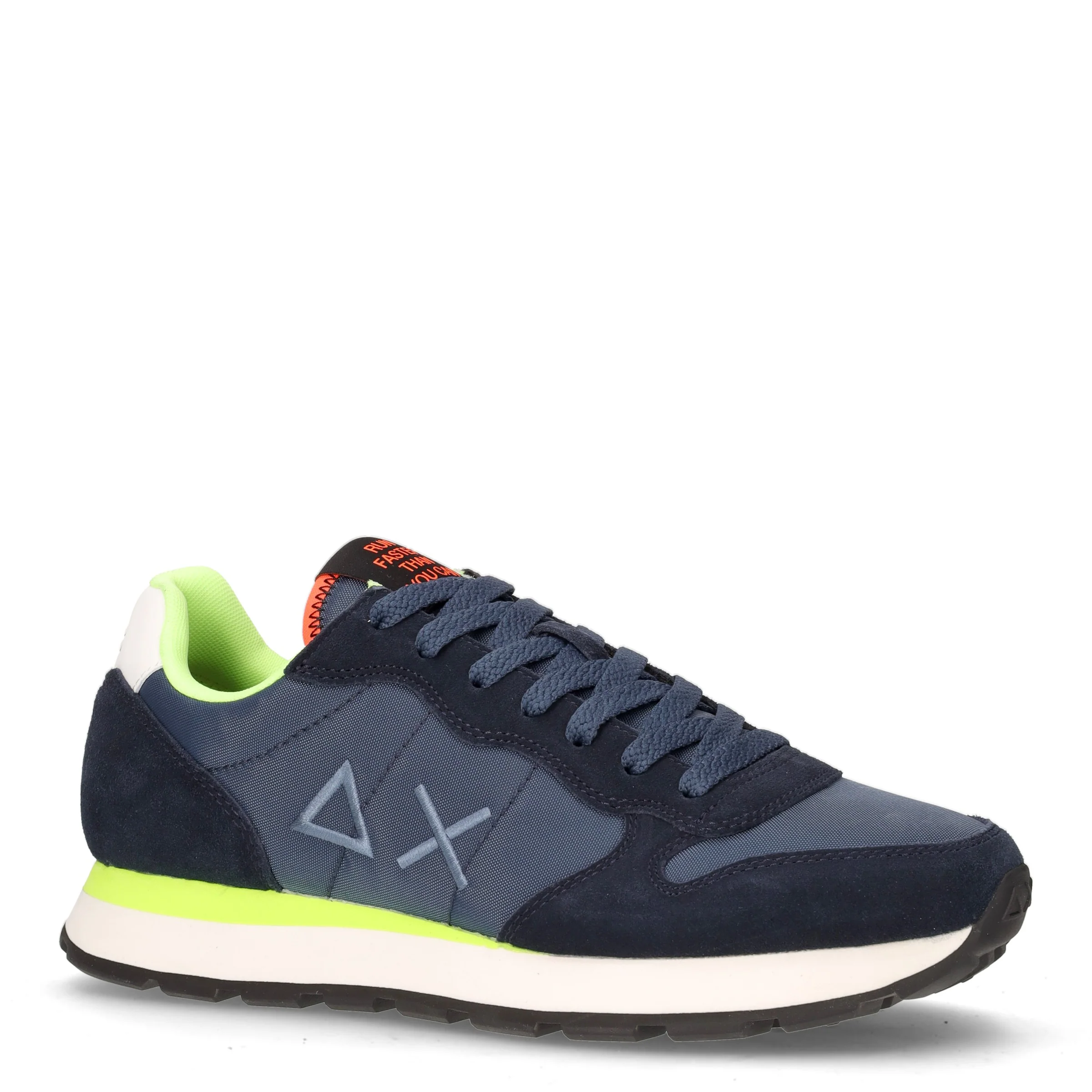 Tom Fluo sneaker in tessuto e pelle navy blu - Image 2