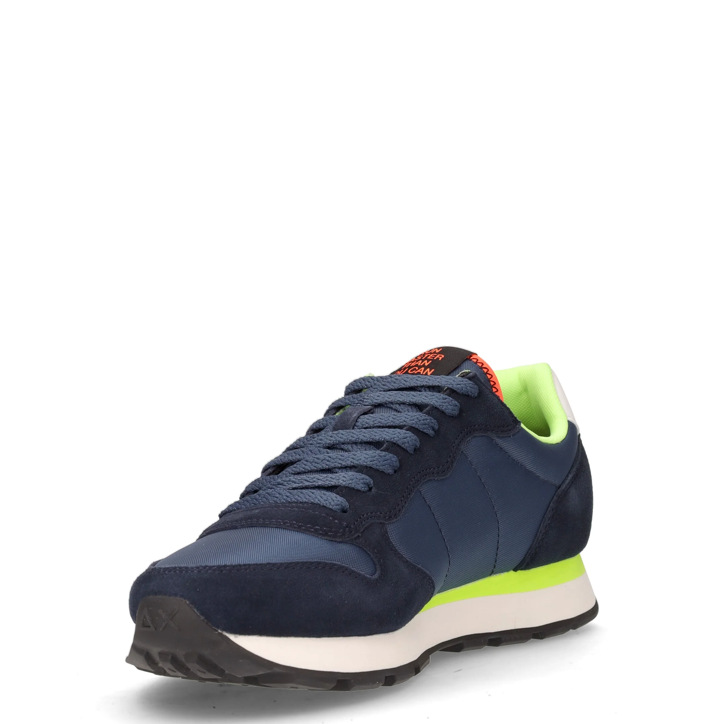Tom Fluo sneaker in tessuto e pelle navy blu - Image 3