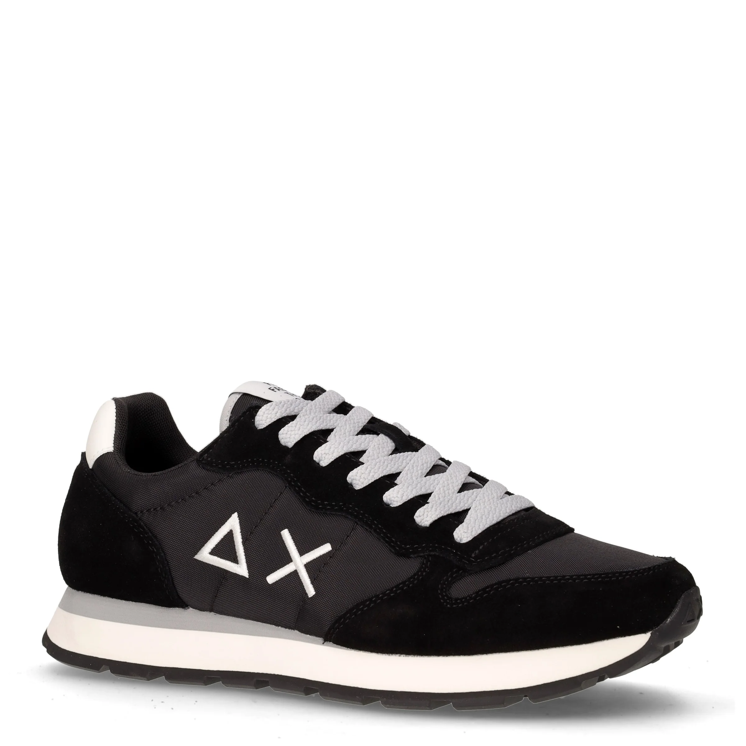 Tom Solid sneaker in pelle e tessuto nero - Image 2