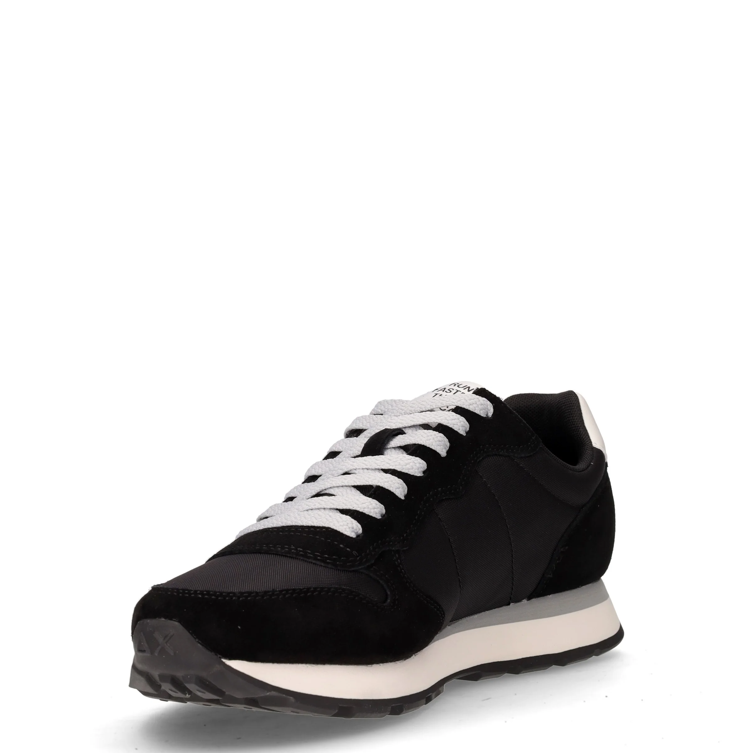 Tom Solid sneaker in pelle e tessuto nero - Image 3