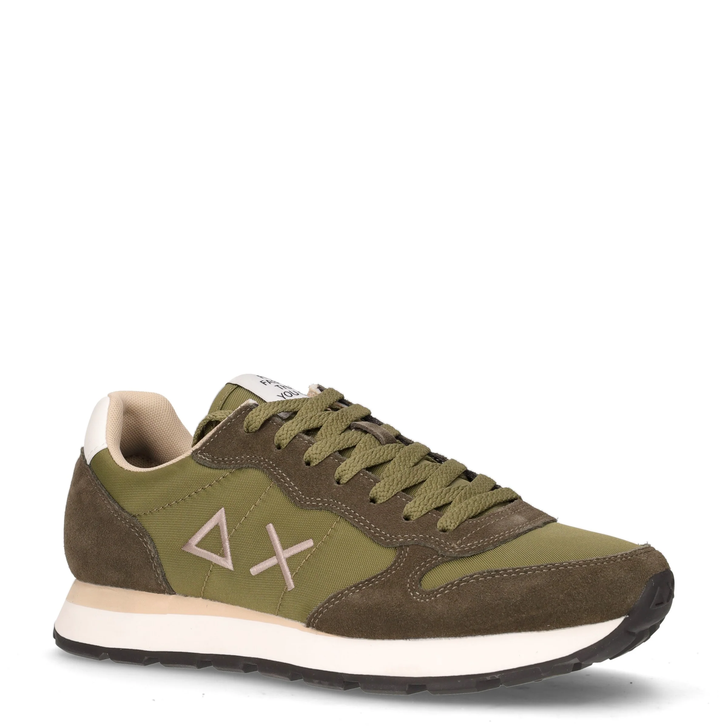 Tom Solid sneaker in tessuto e pelle militare - Image 2