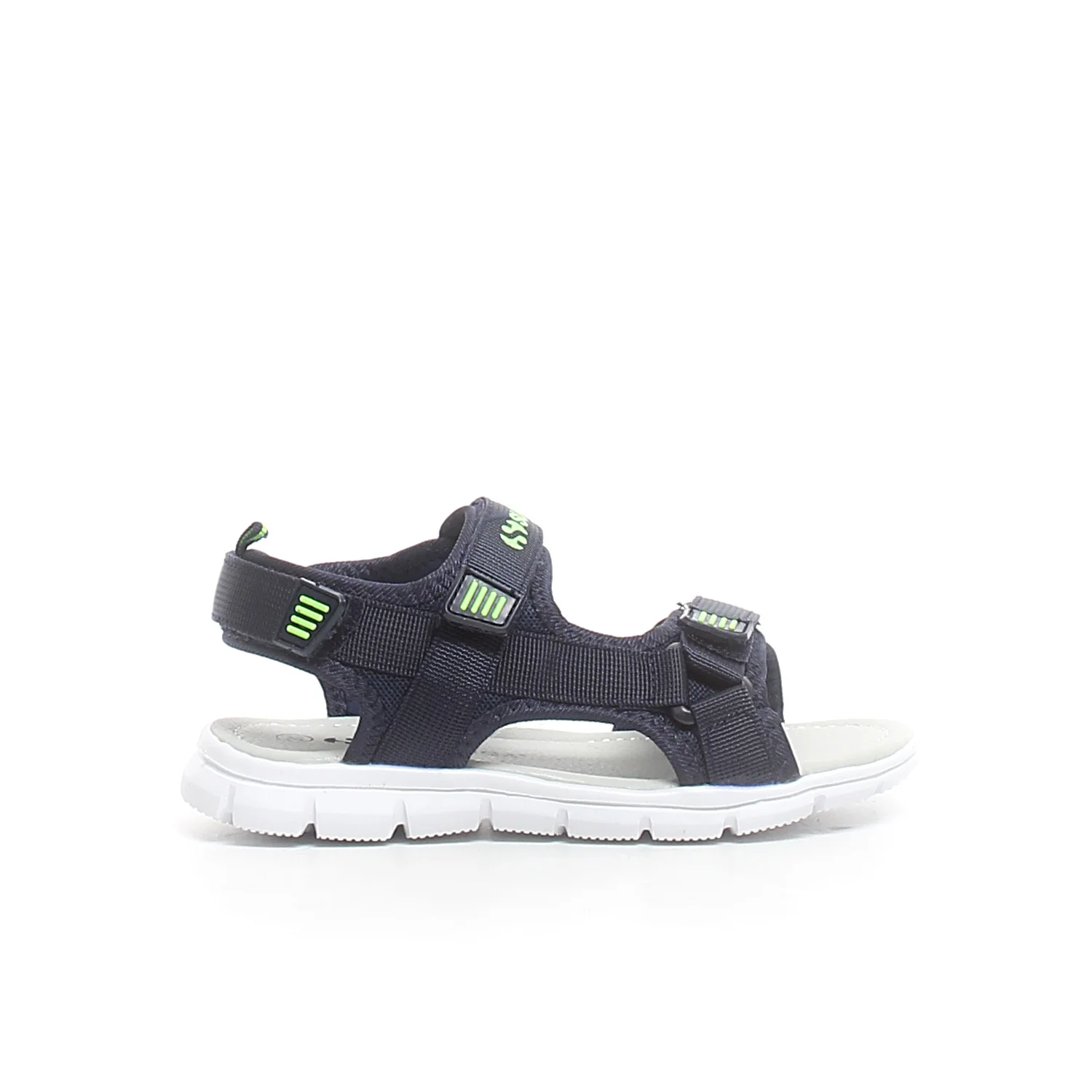 Sandalo con strappi bambino blu