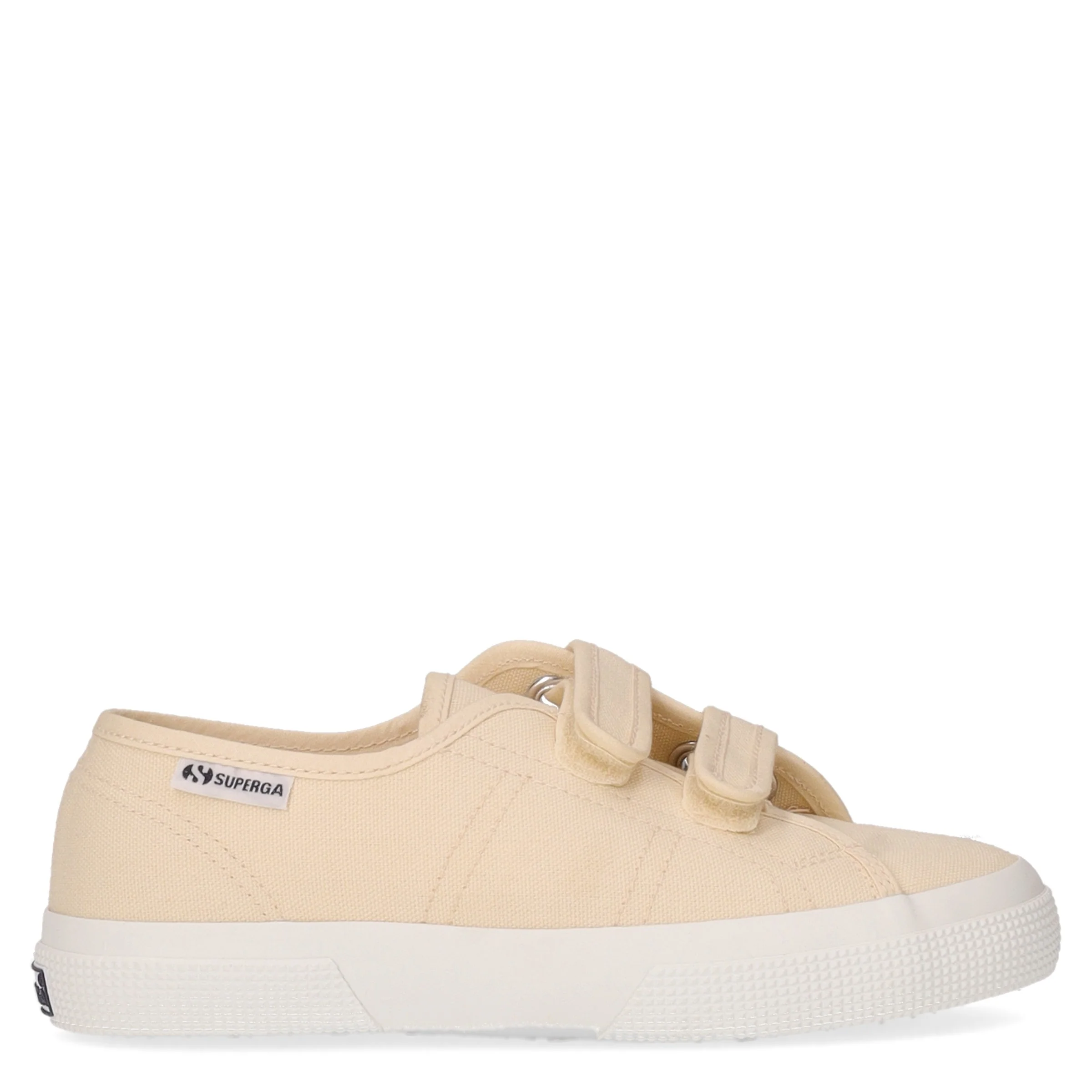 Sneaker con strappi beige