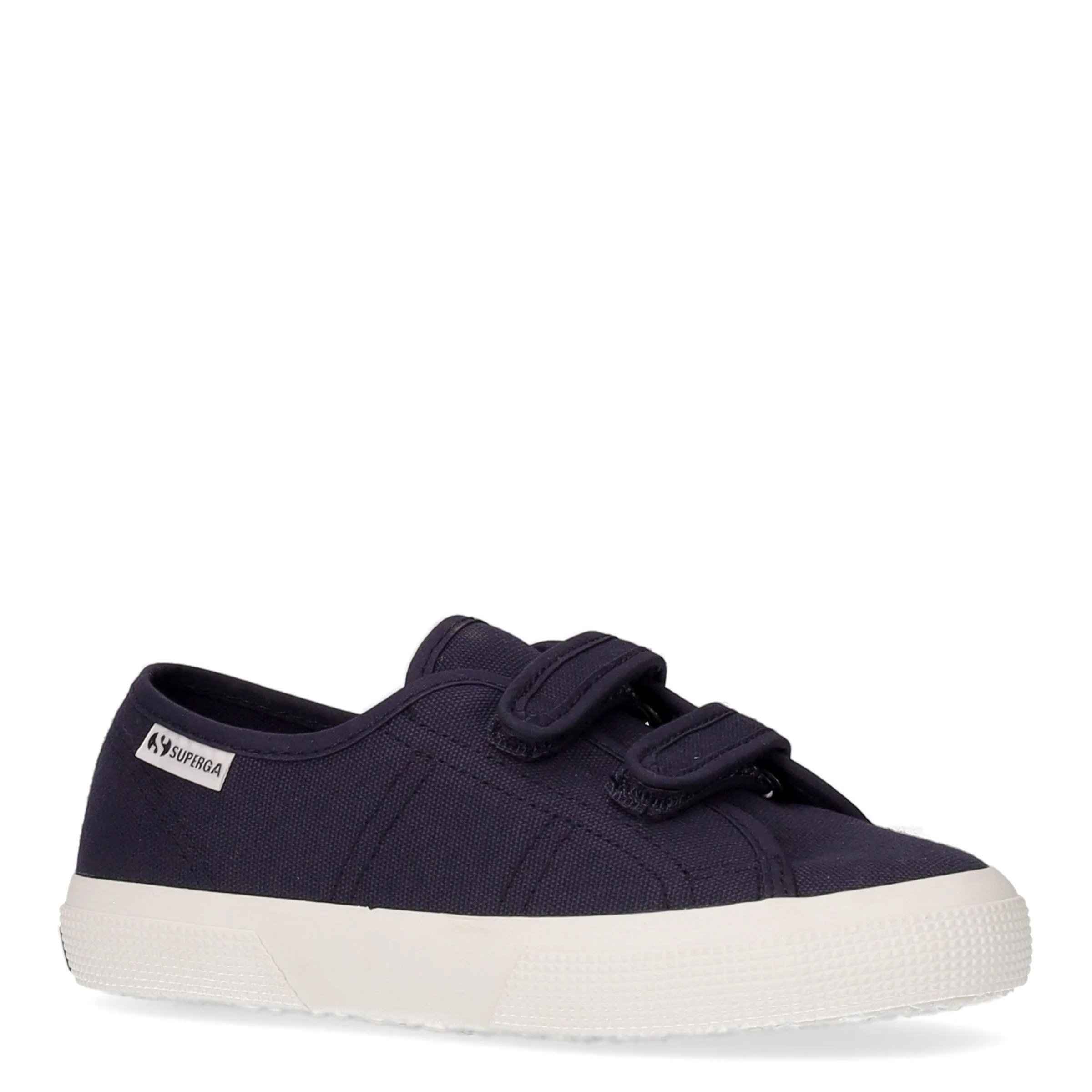 Sneaker con strappi da bambino navy white - Image 2