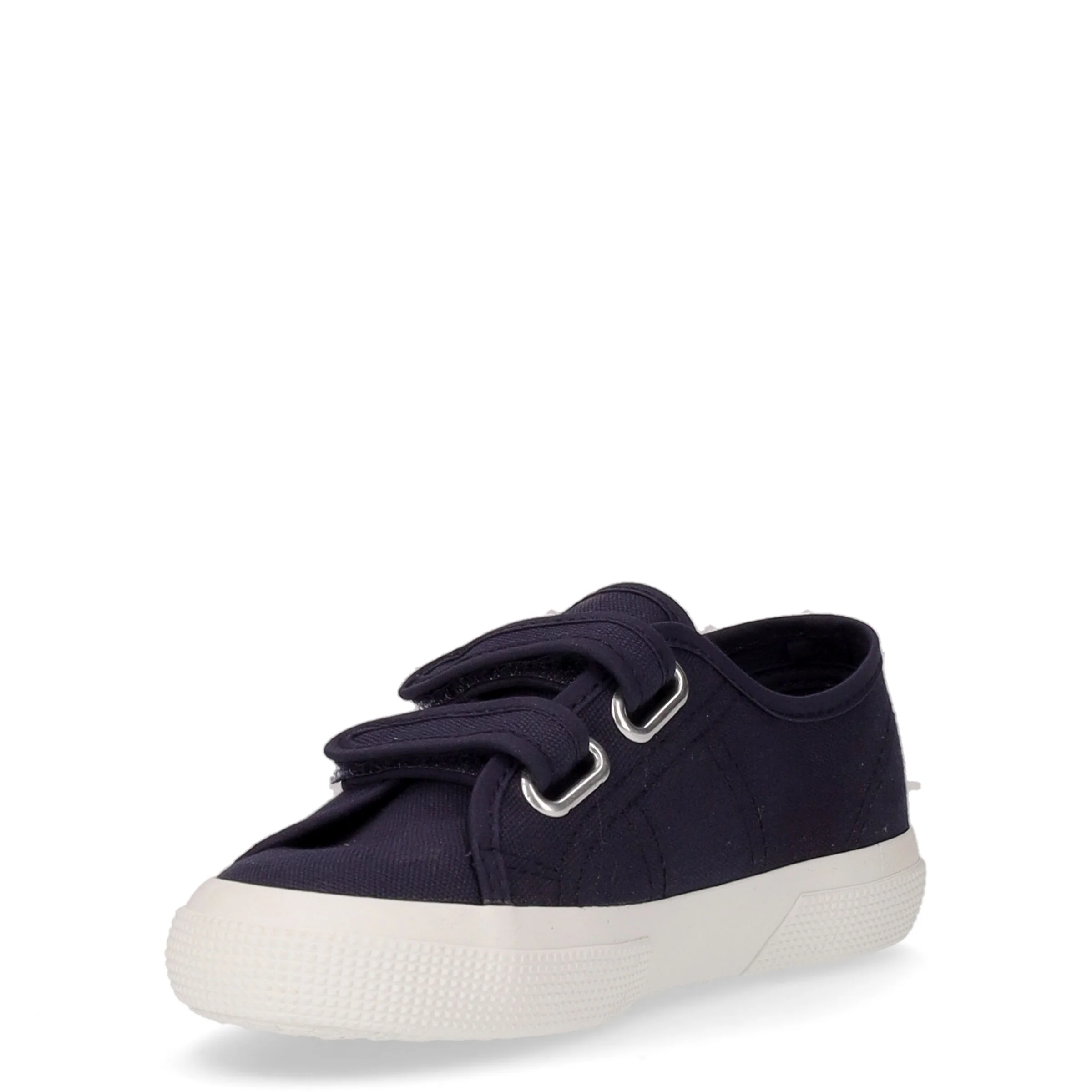 Sneaker con strappi da bambino navy white - Image 3