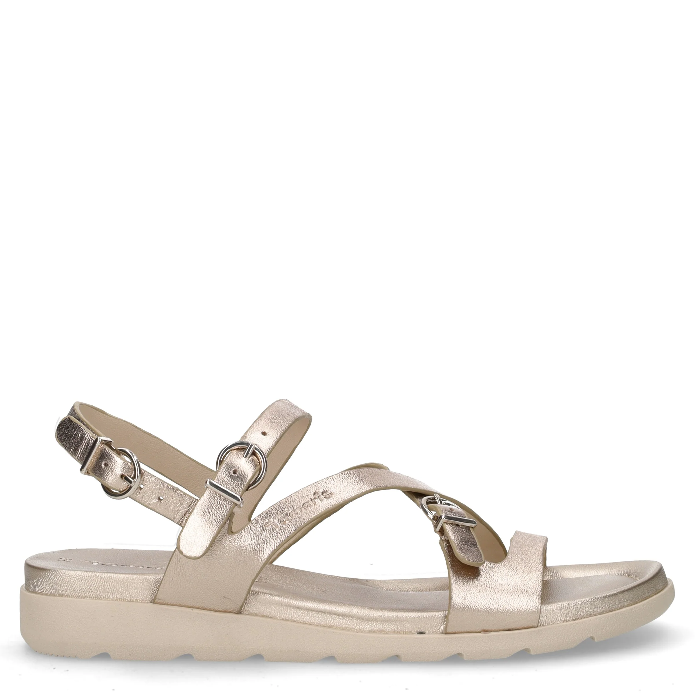 Sandalo in pelle bronzo