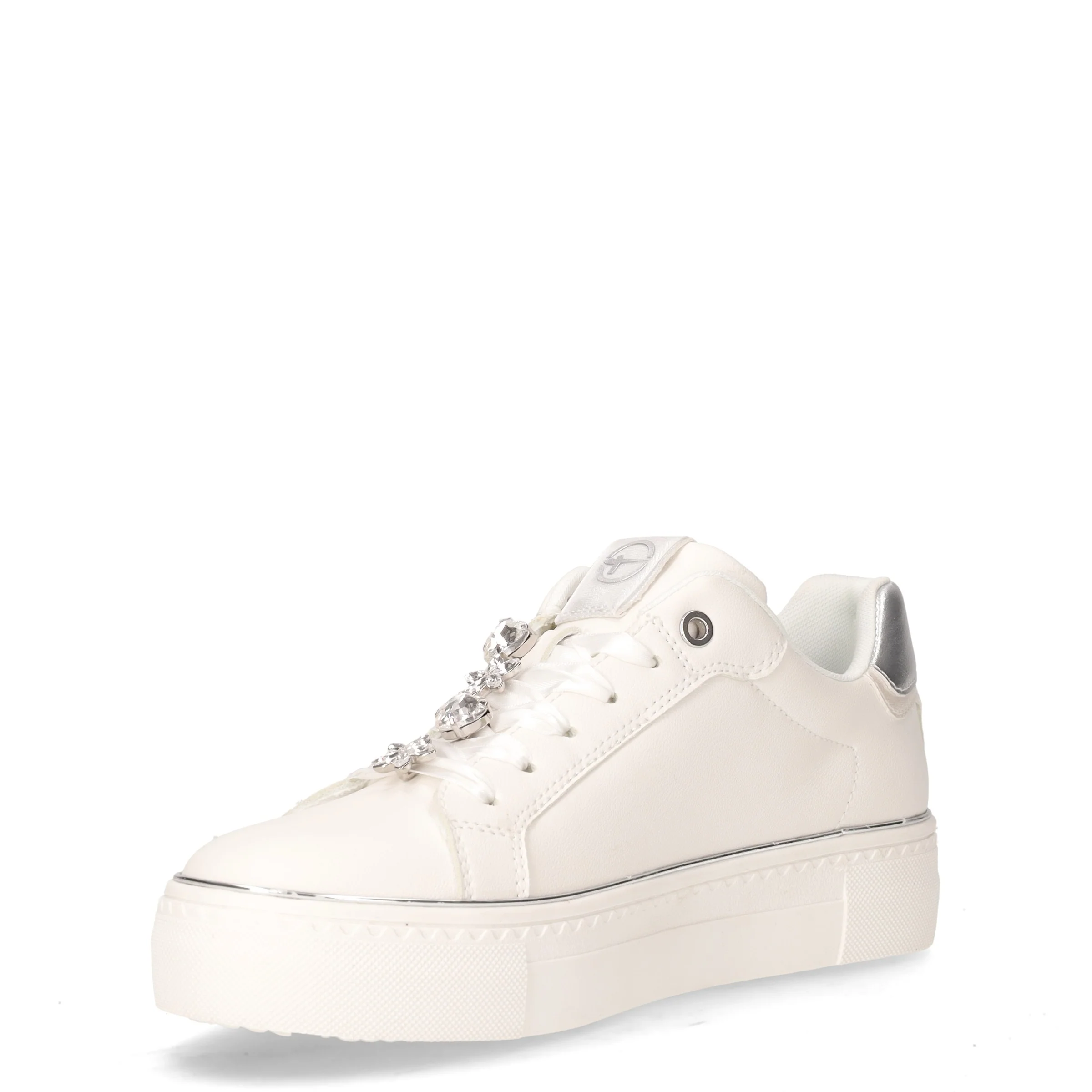 Sneaker in ecopelle bianco argento - Image 3