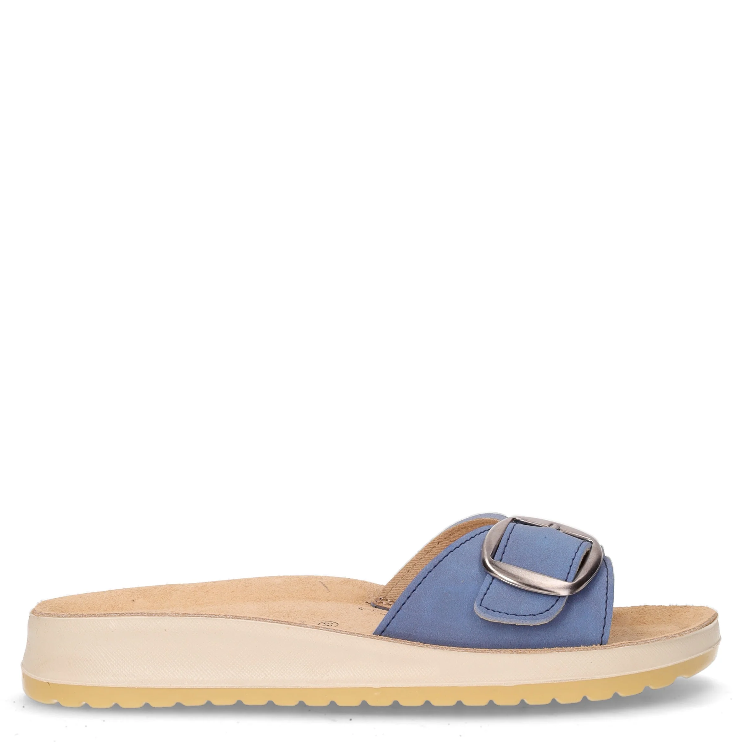 Ciabatta in ecopelle denim