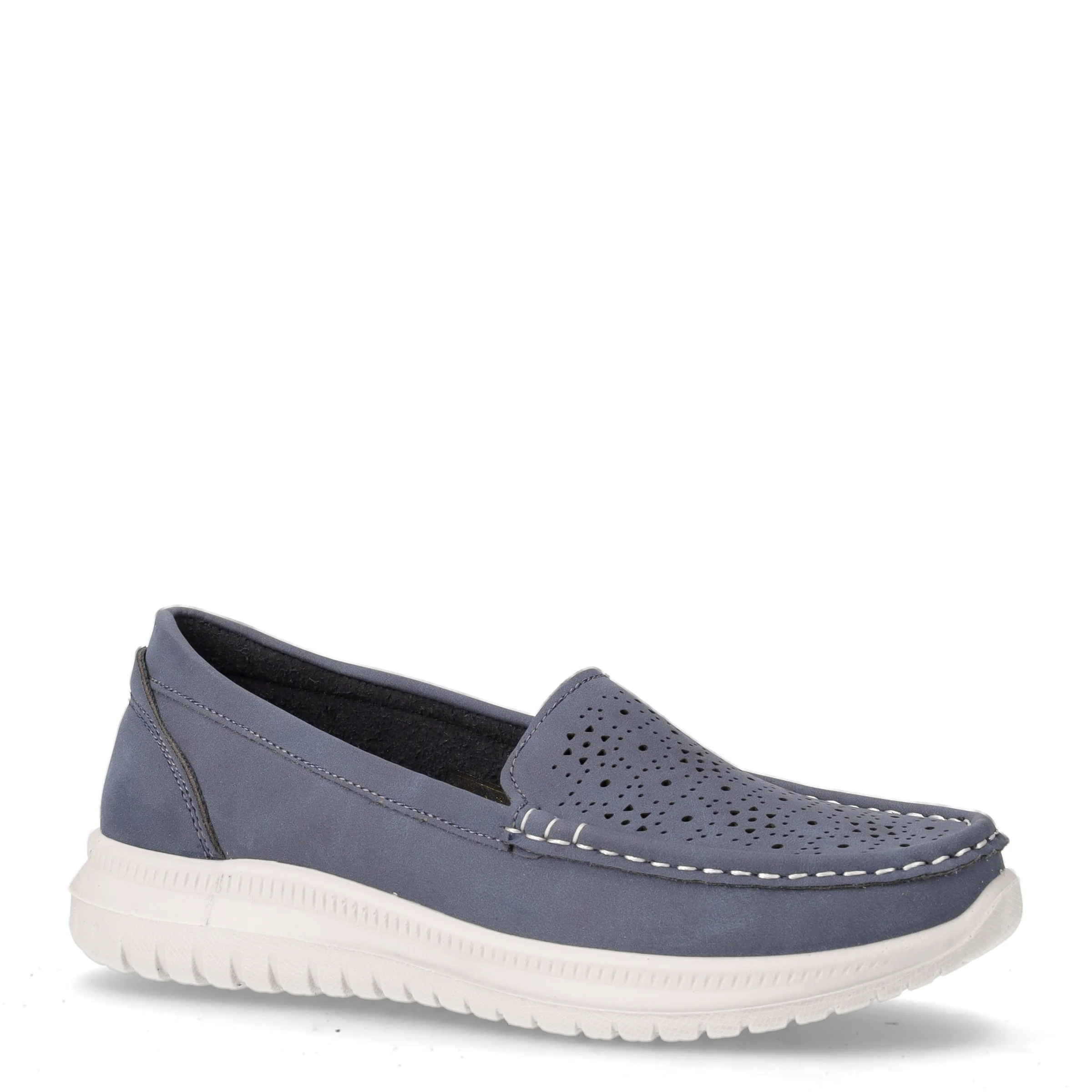Mocassino sportivo in ecopelle blu - Image 2