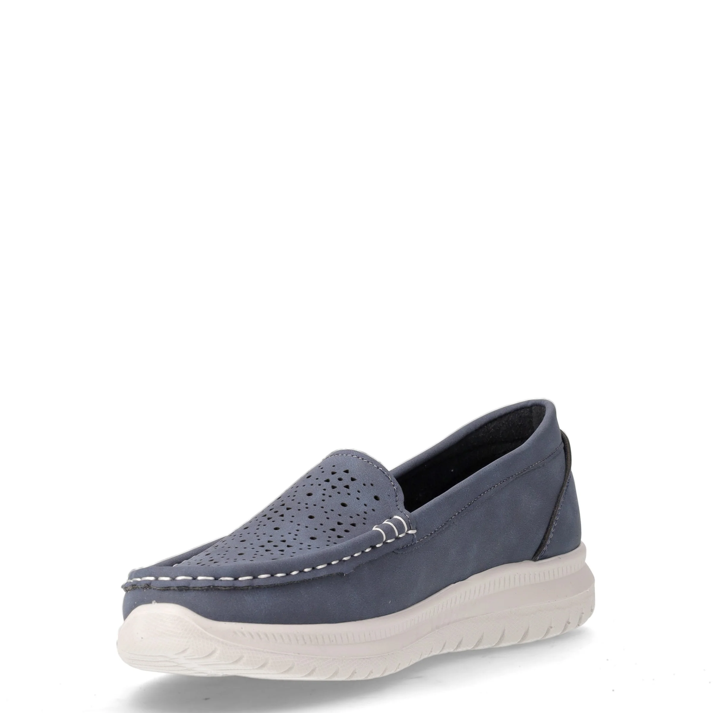Mocassino sportivo in ecopelle blu - Image 3