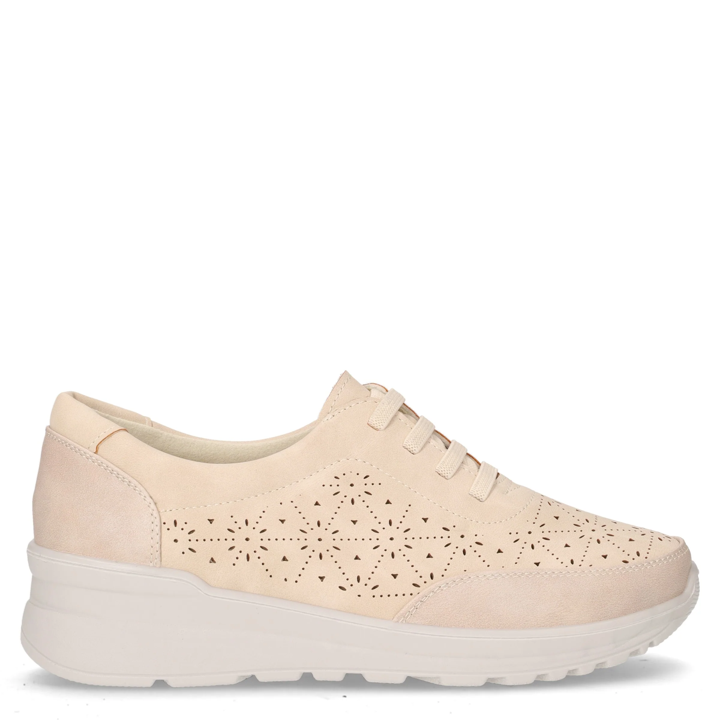 Sneaker slip on in ecopelle beige