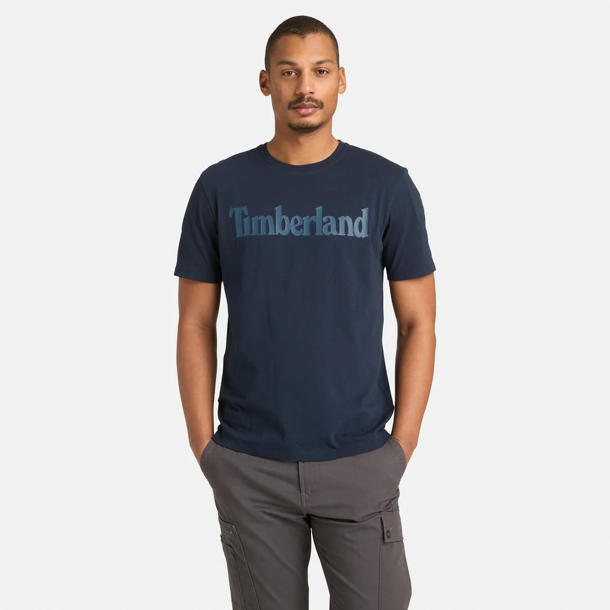 NORTHWOOD WORDMARK LOGO SHORT t-shirt in cotone blu scuro
