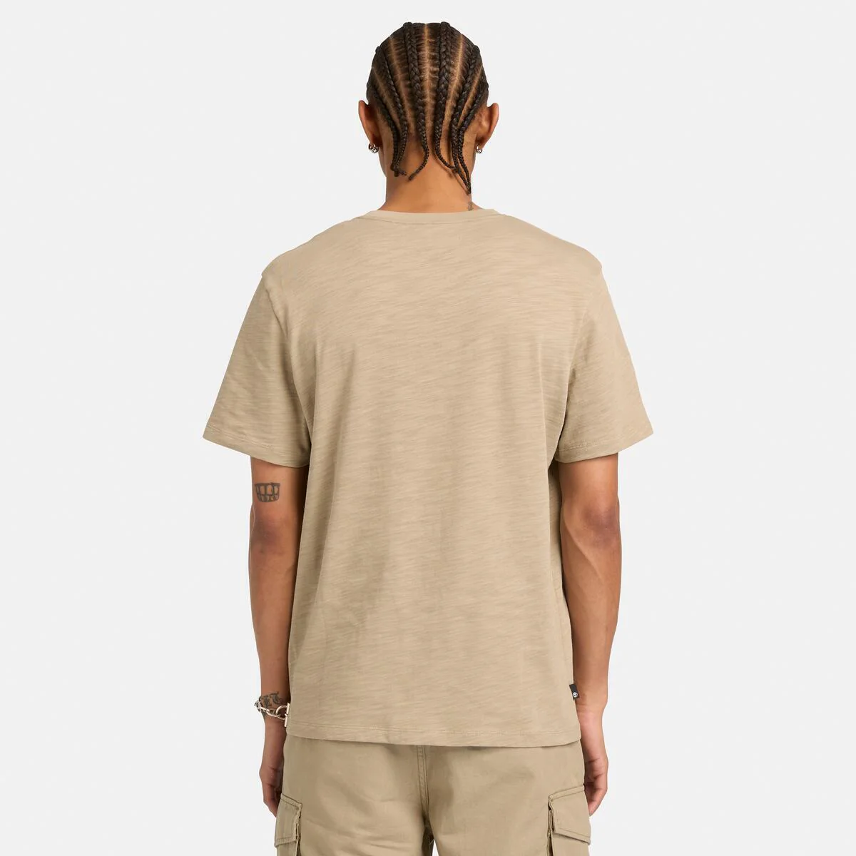 OUTLINED GRAPHIC SS TEE t-shirt in cotone beige - Image 2