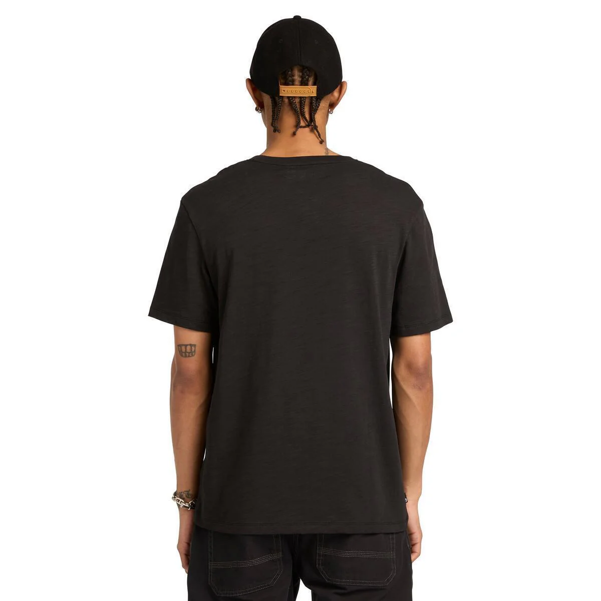 OUTLINED GRAPHIC SS TEE t-shirt in cotone nero - Image 2