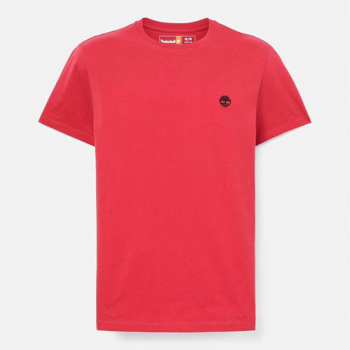 OYSTER RIVER CHEST LOGO SS TEE t-shirt girocollo in cotone rosso - Image 3