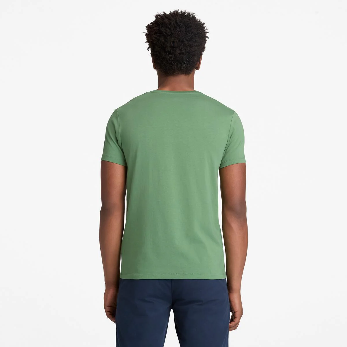 OYSTER RIVER CHEST LOGO SS TEE t-shirt in cotone verde - Image 2