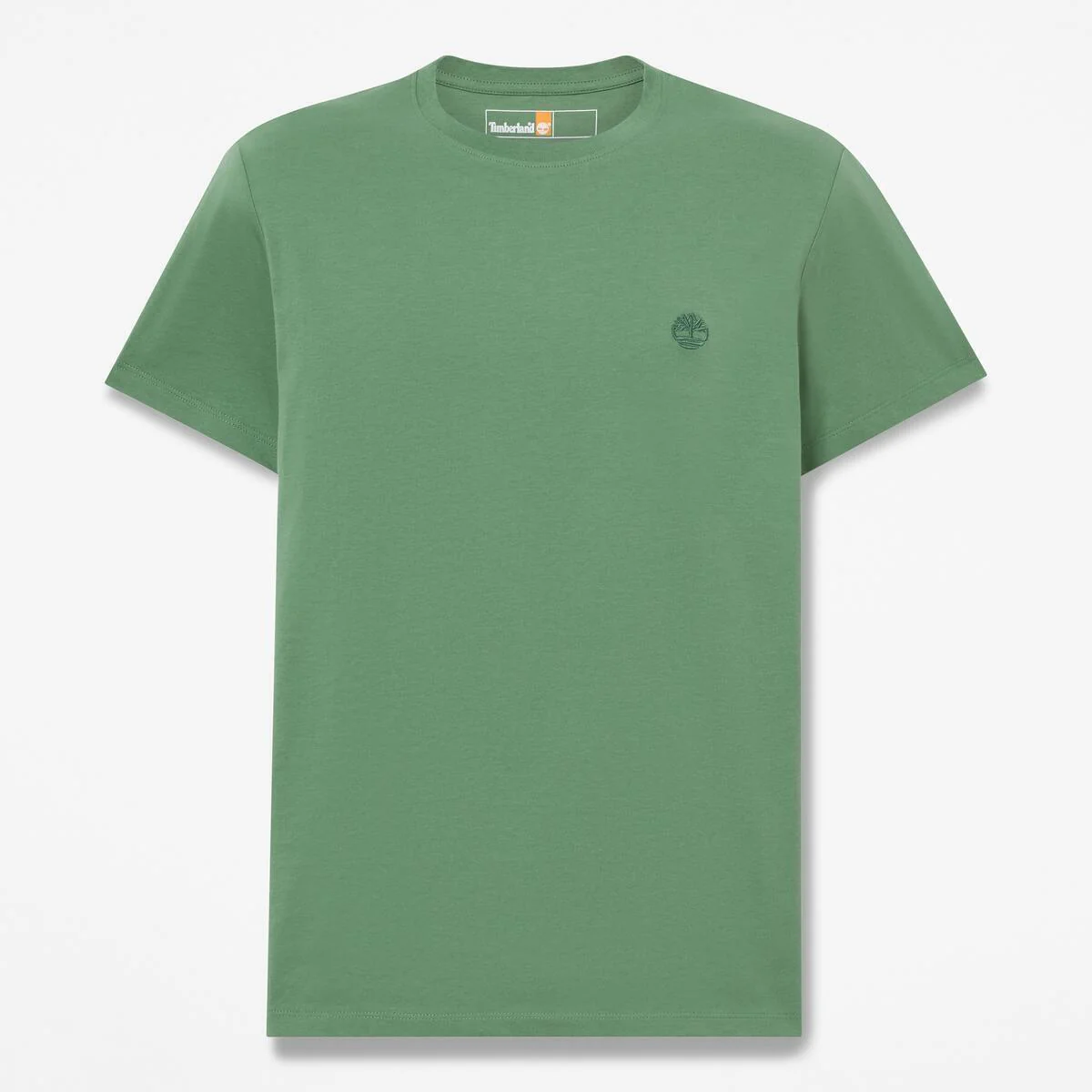 OYSTER RIVER CHEST LOGO SS TEE t-shirt in cotone verde - Image 3