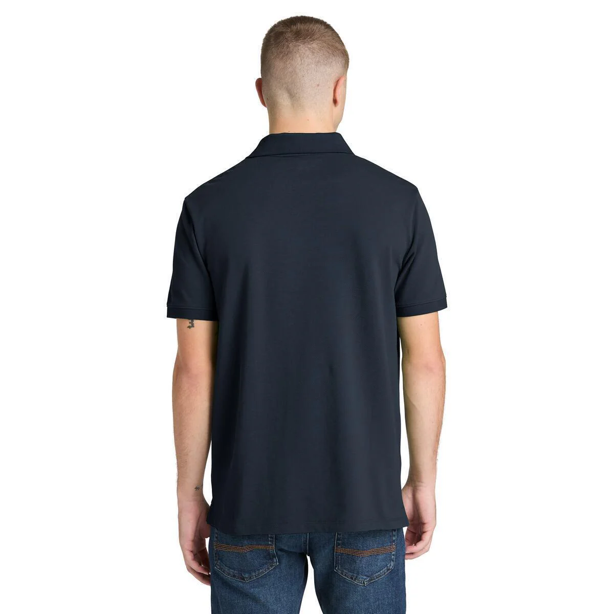 OYSTER RIVER LOGO CHEST LOGO polo in cotone manica corta blu scuro - Image 2