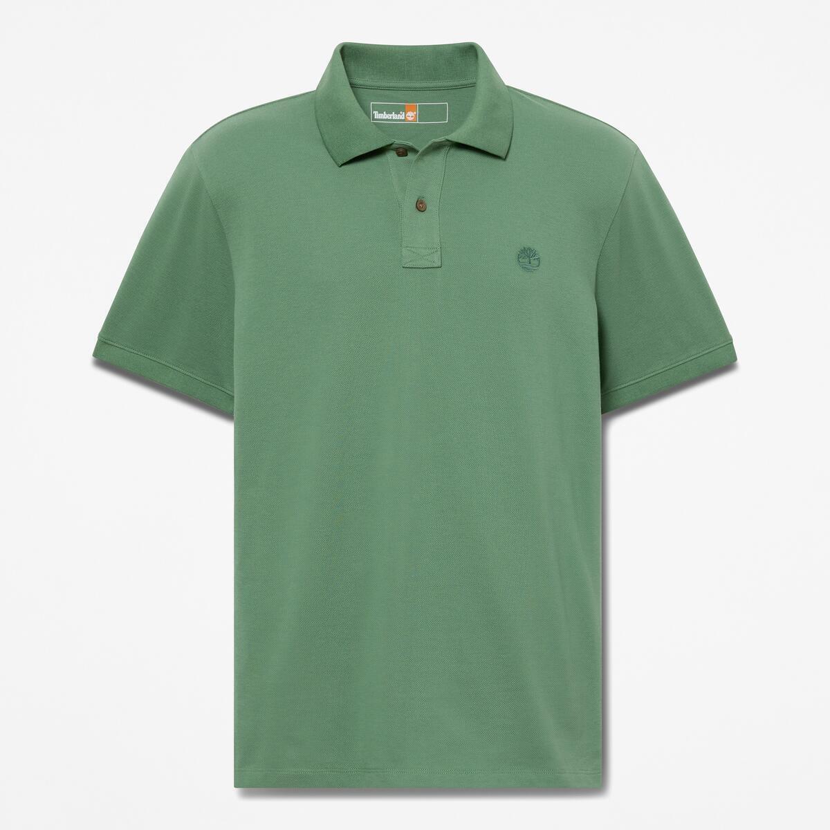 OYSTER RIVER LOGO CHEST LOGO polo in cotone manica corta verde mirto - Image 3