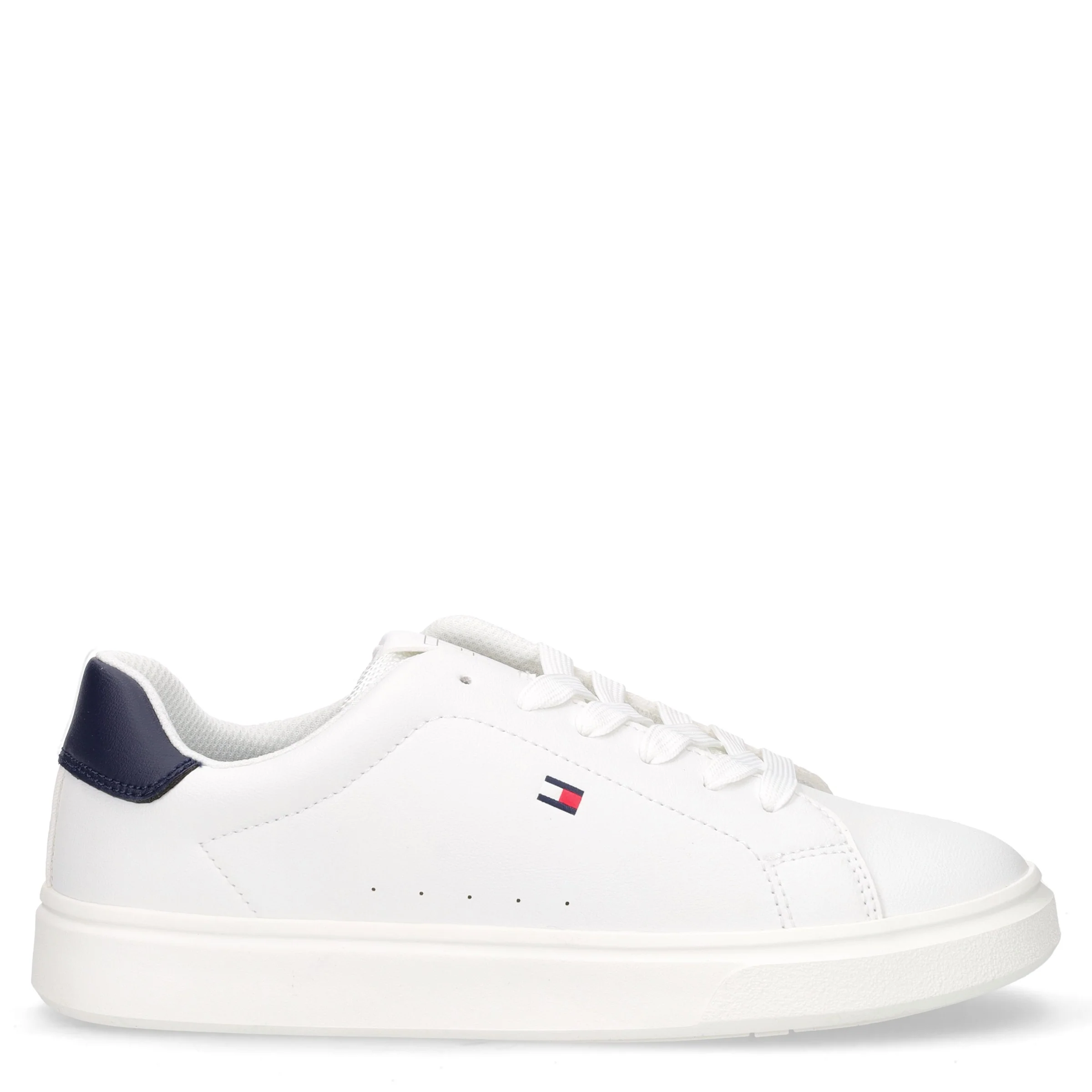 Sneaker in ecopelle bambino bianco blu