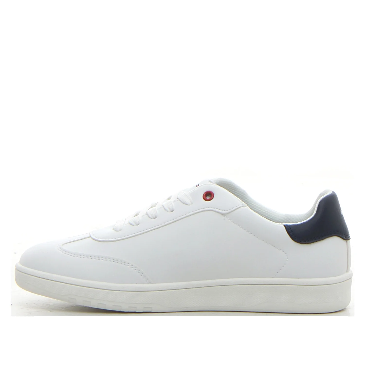 Stripe low cut lace up sneaker bianco blu - Image 2
