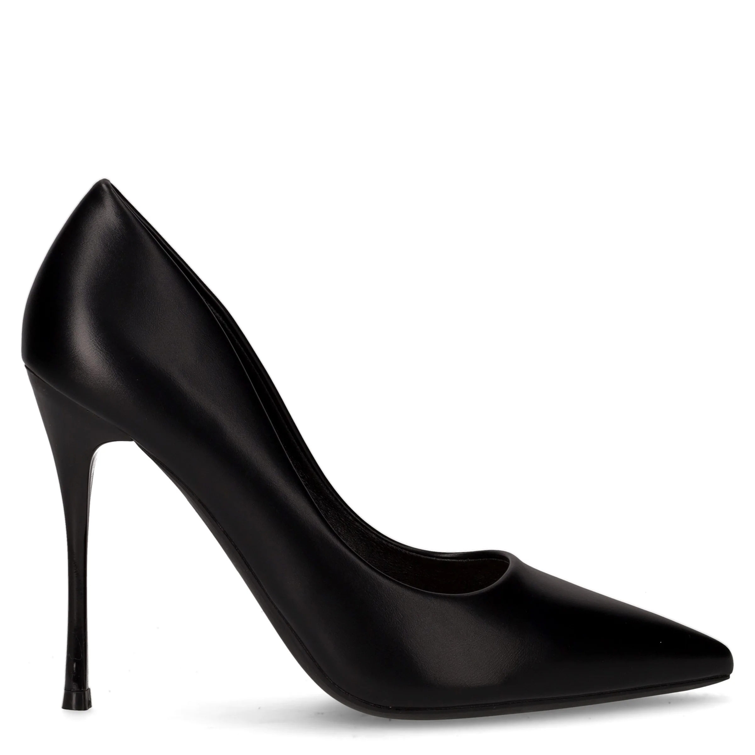Décolleté a punta in ecopelle nero