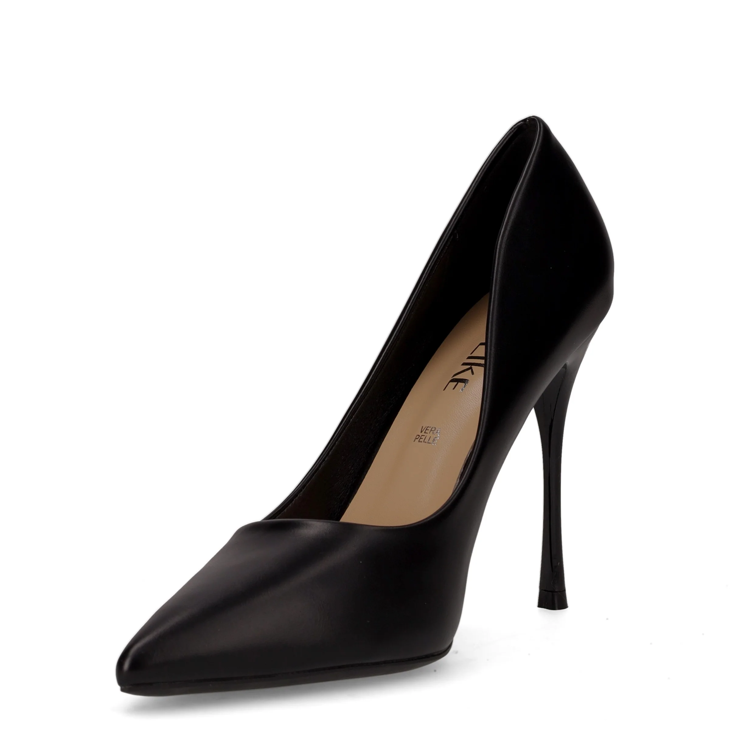 Décolleté a punta in ecopelle nero - Image 3