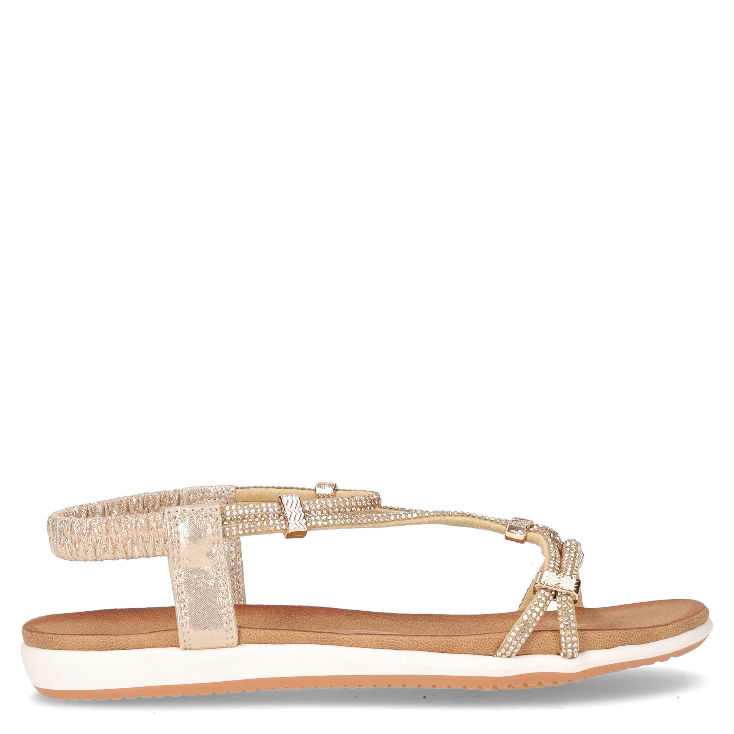 Sandalo con strass gold