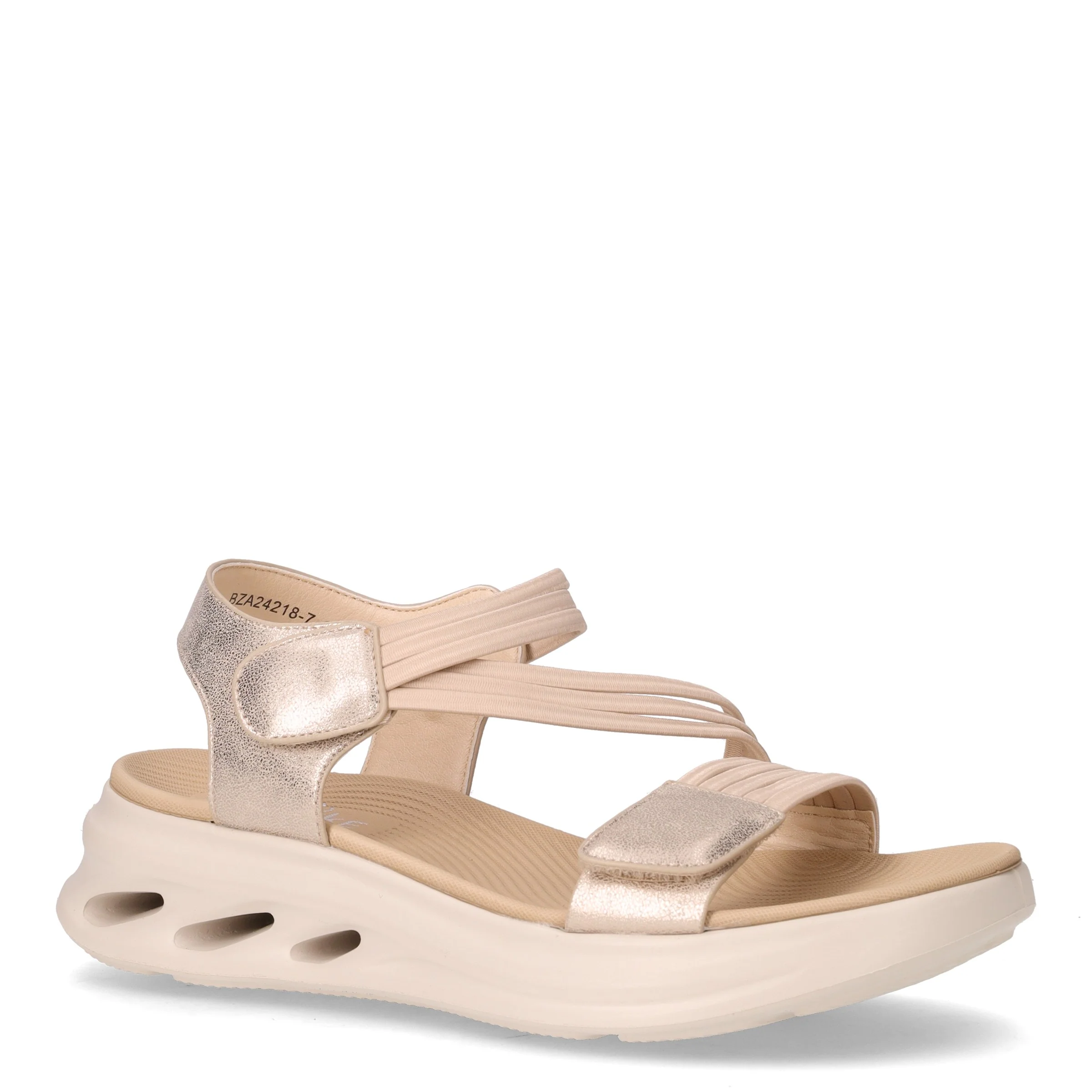 Sandalo in ecopelle beige - Image 2