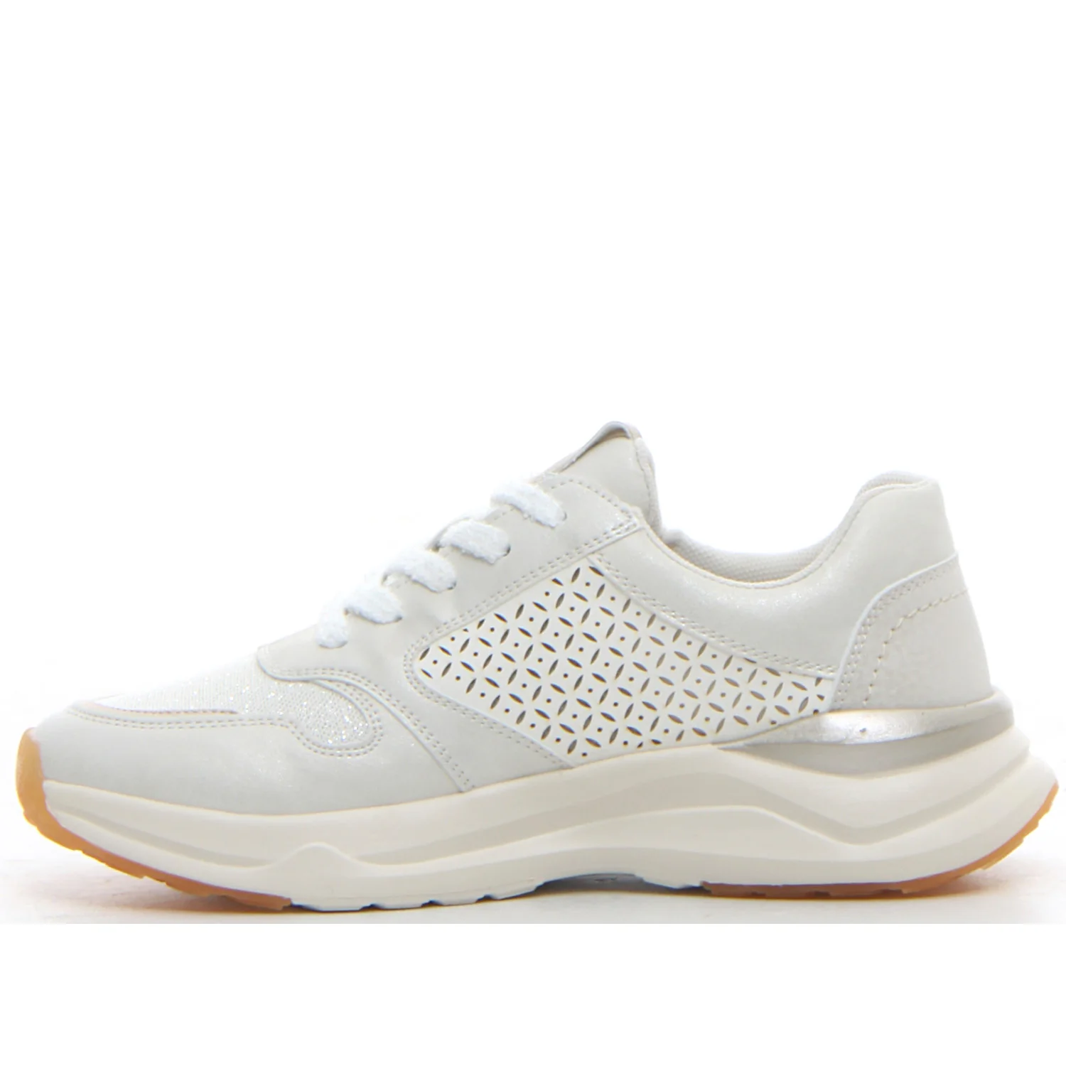 Sneaker con zip laterale white - Image 2