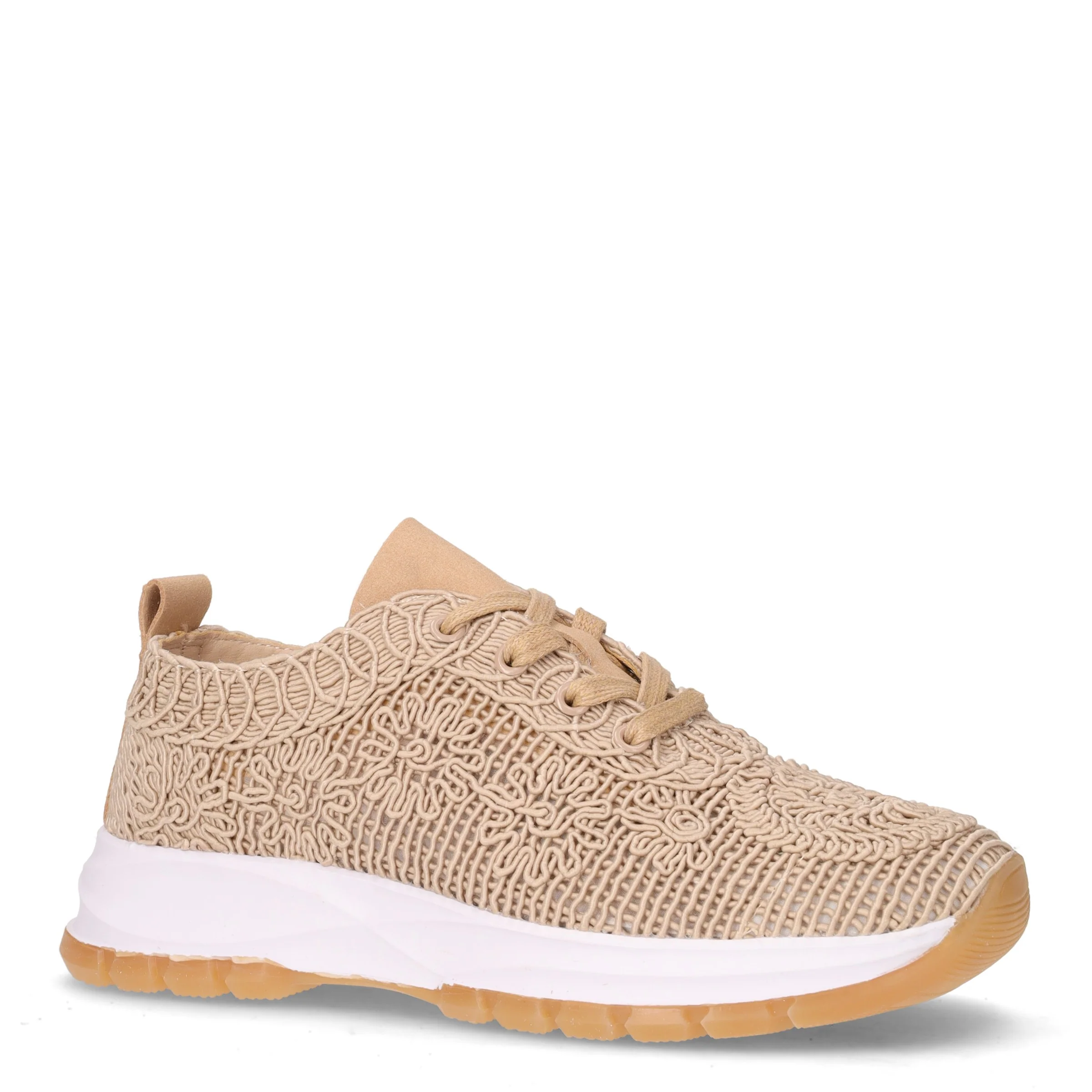 Sneaker in tessuto beige - Image 2