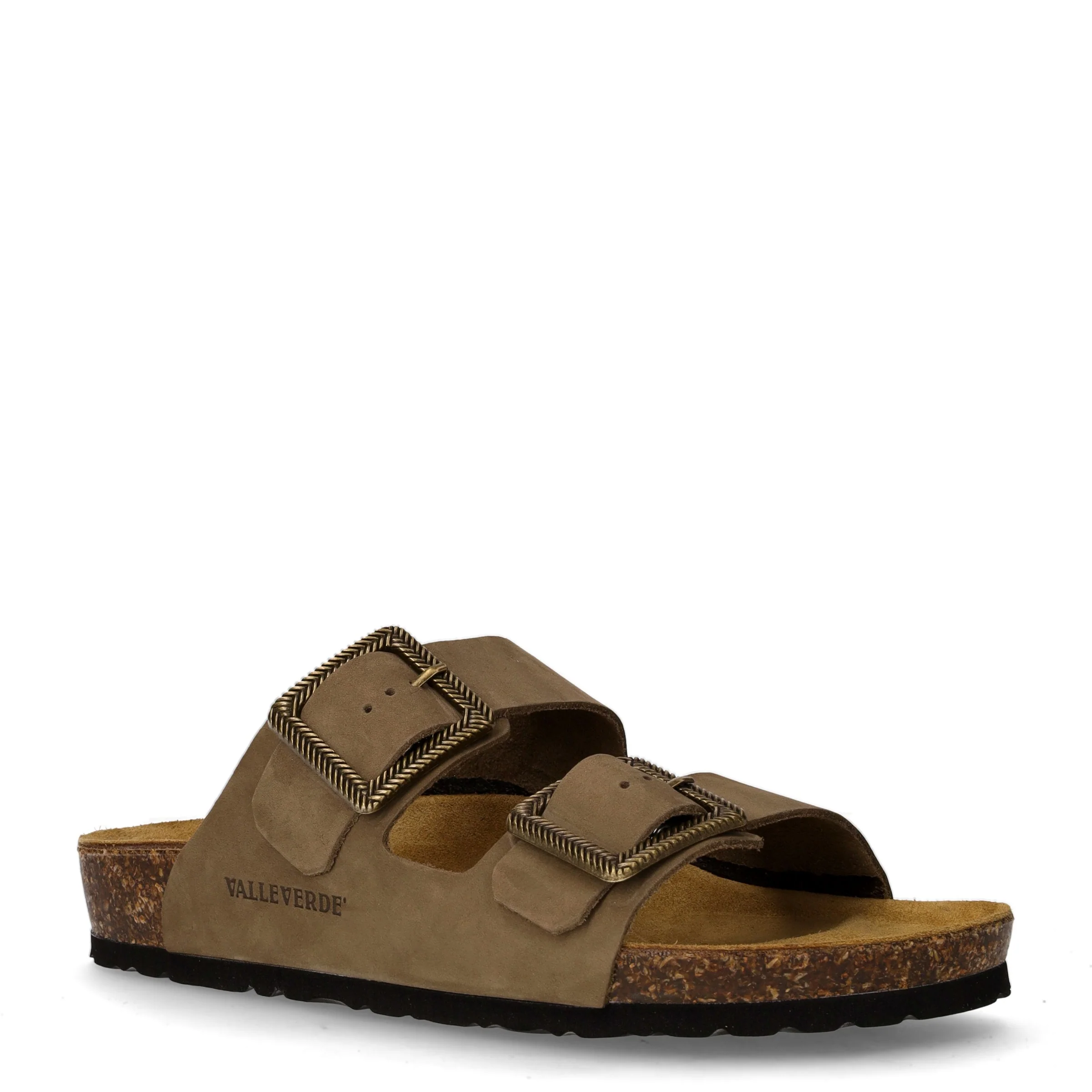 Ciabatta in pelle kaki - Image 2
