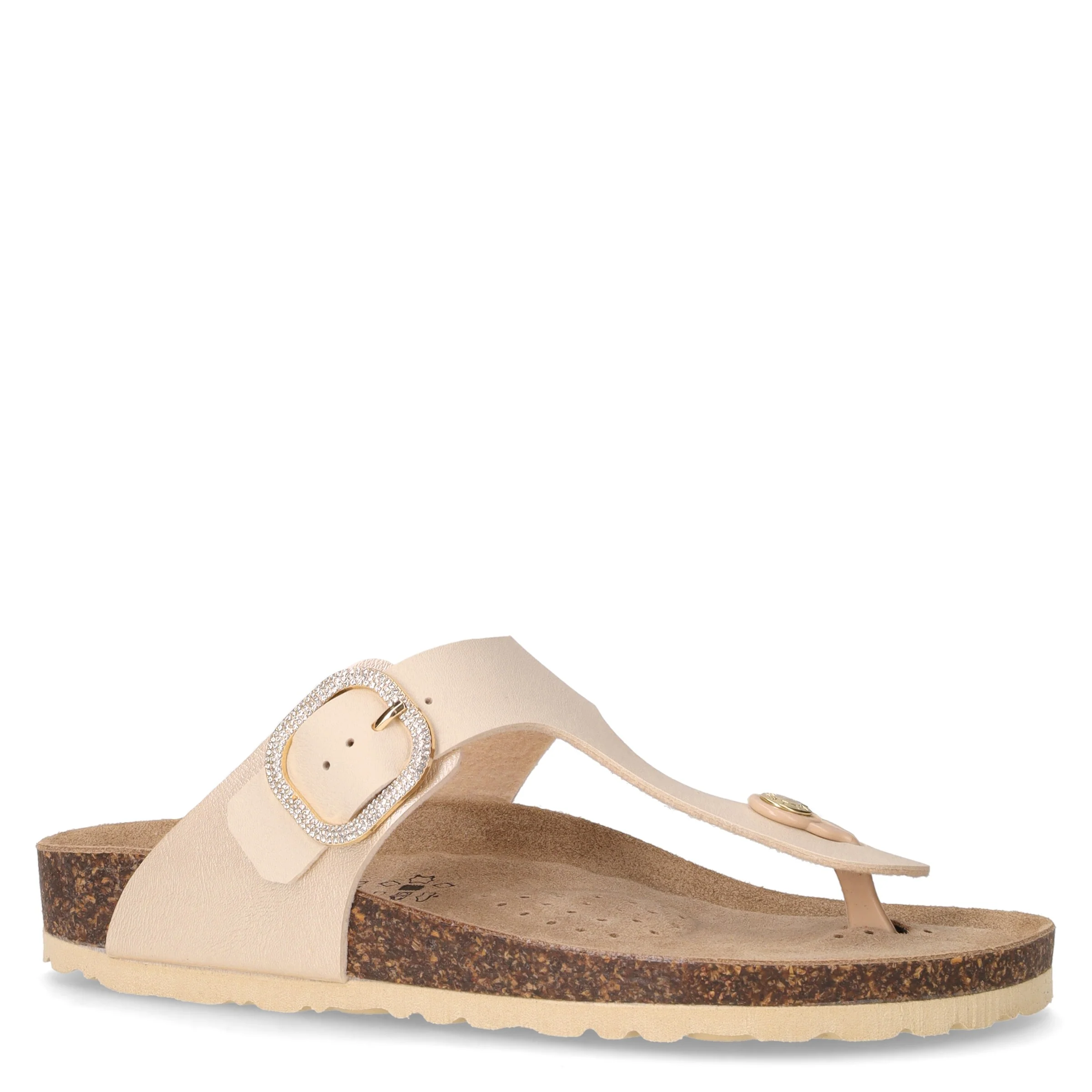 Ciabatta infradito in ecopelle beige - Image 2