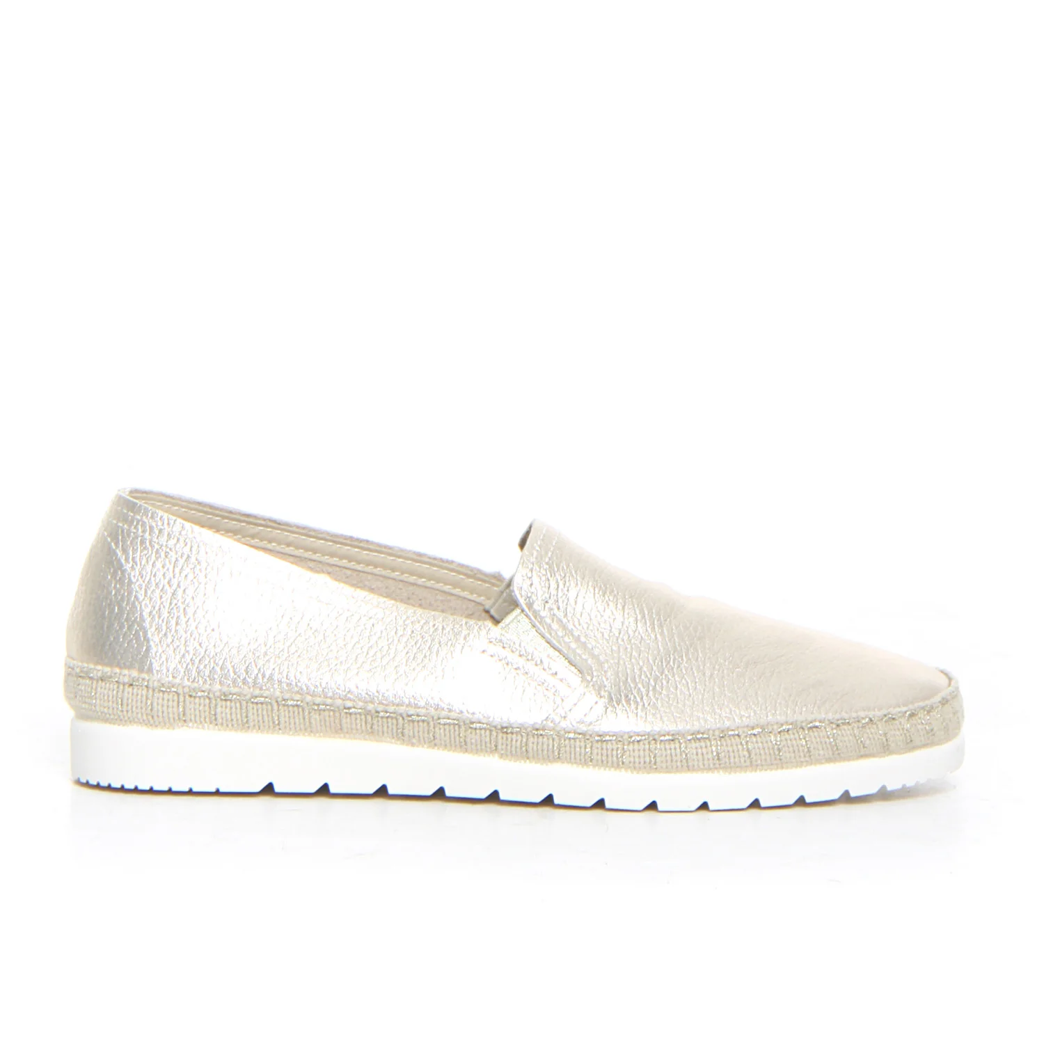 Espadrilla casual platino