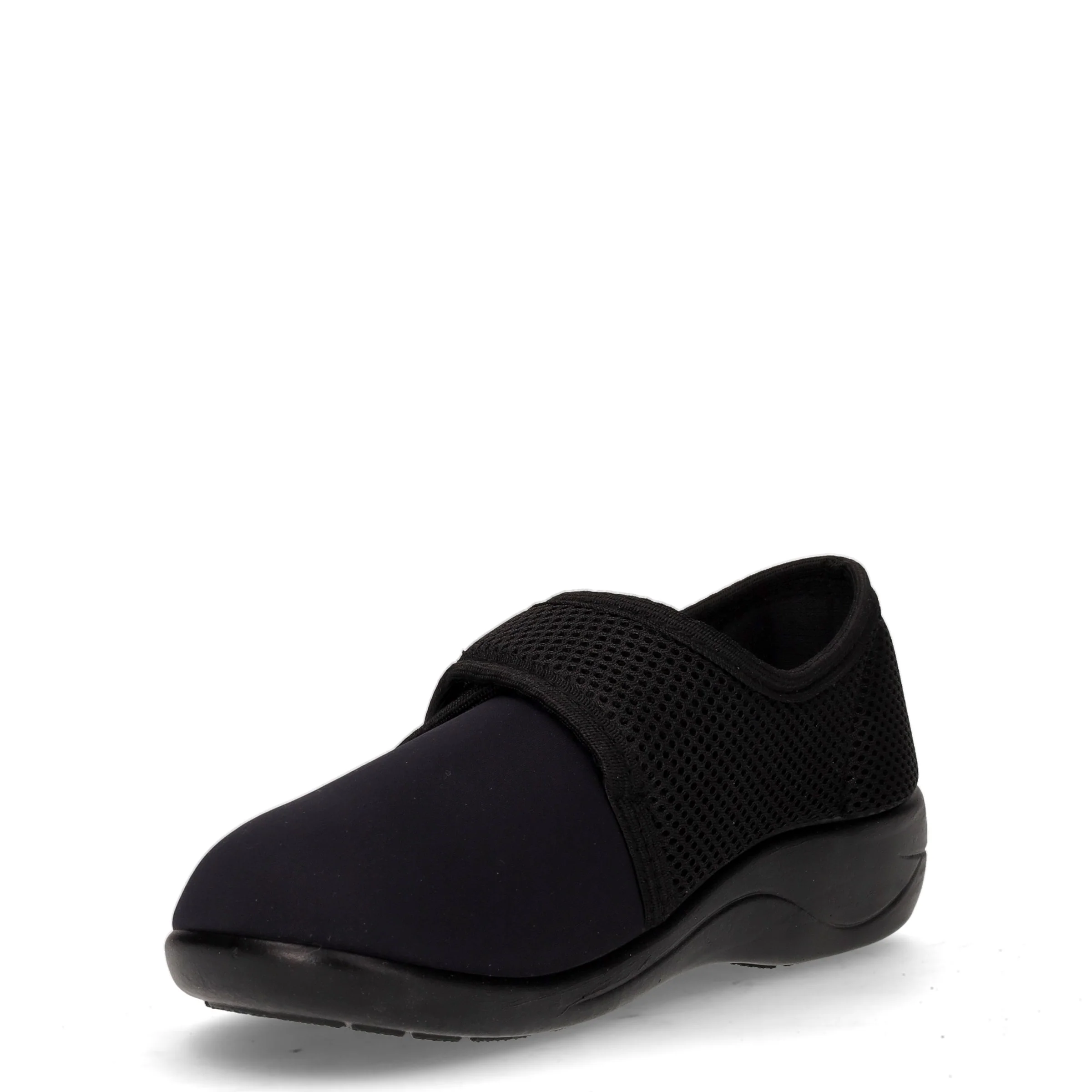Pantofola in tessuto con strappo nero - Image 3