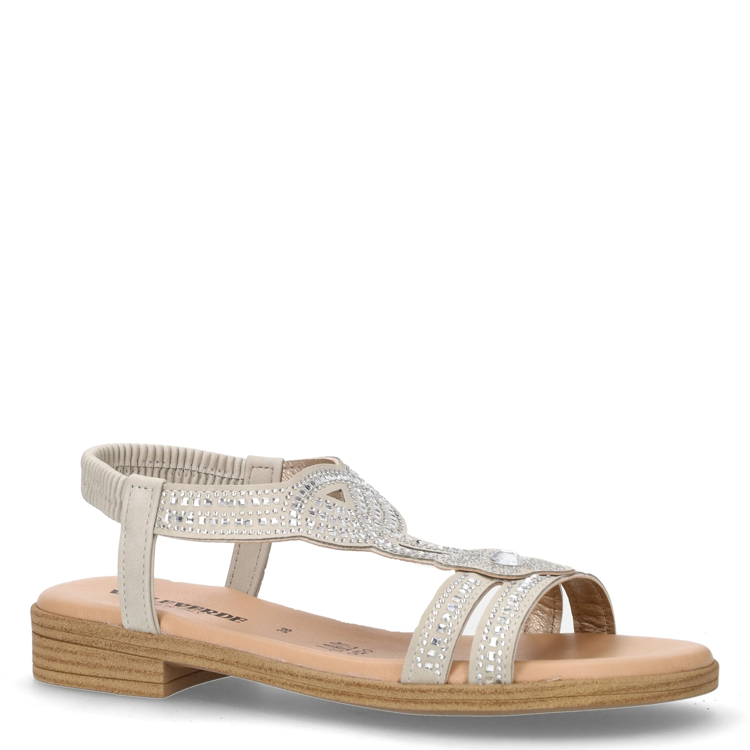 Sandalo in ecopelle con strass ghiaccio - Image 2