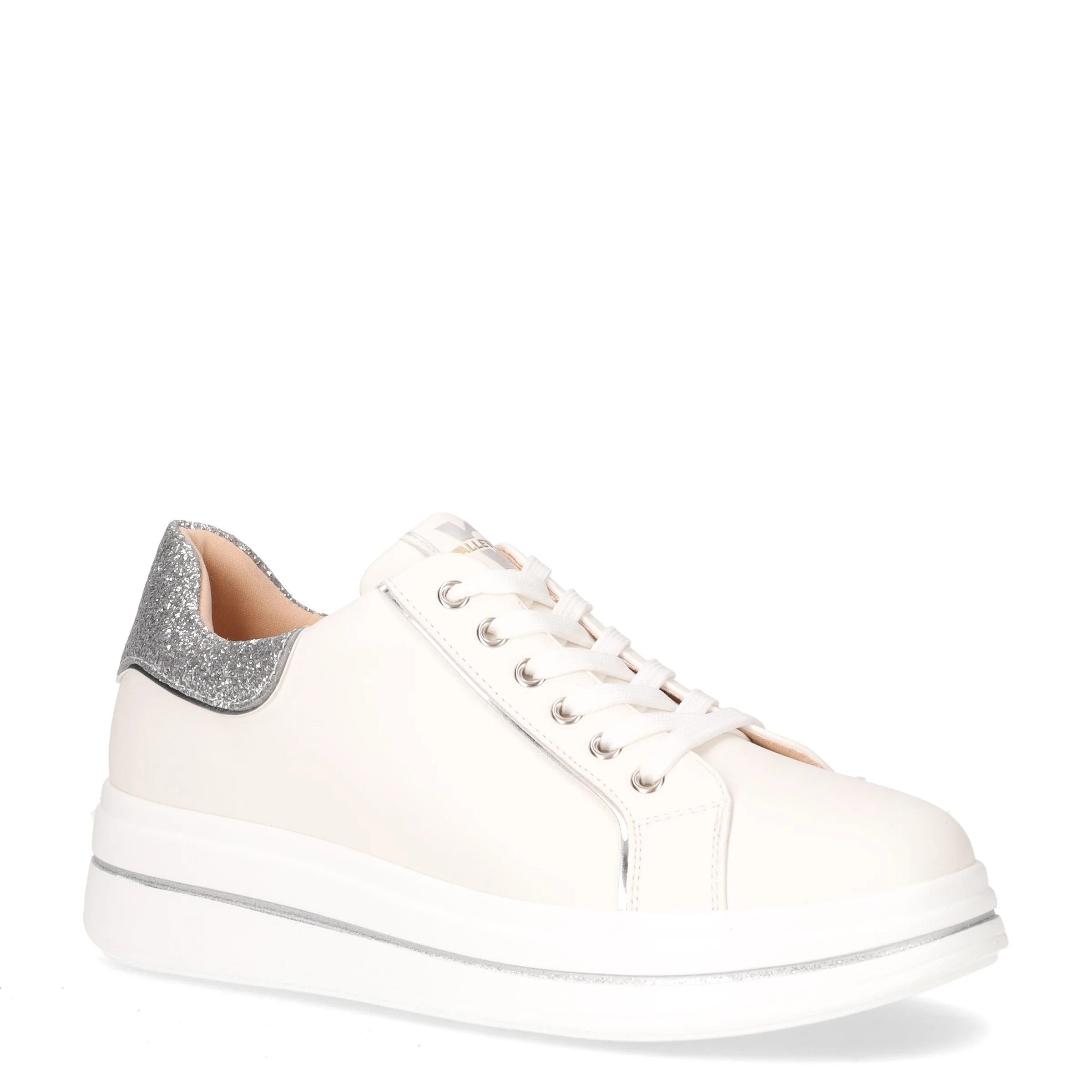 Sneaker con platform in ecopelle bianco - Image 2
