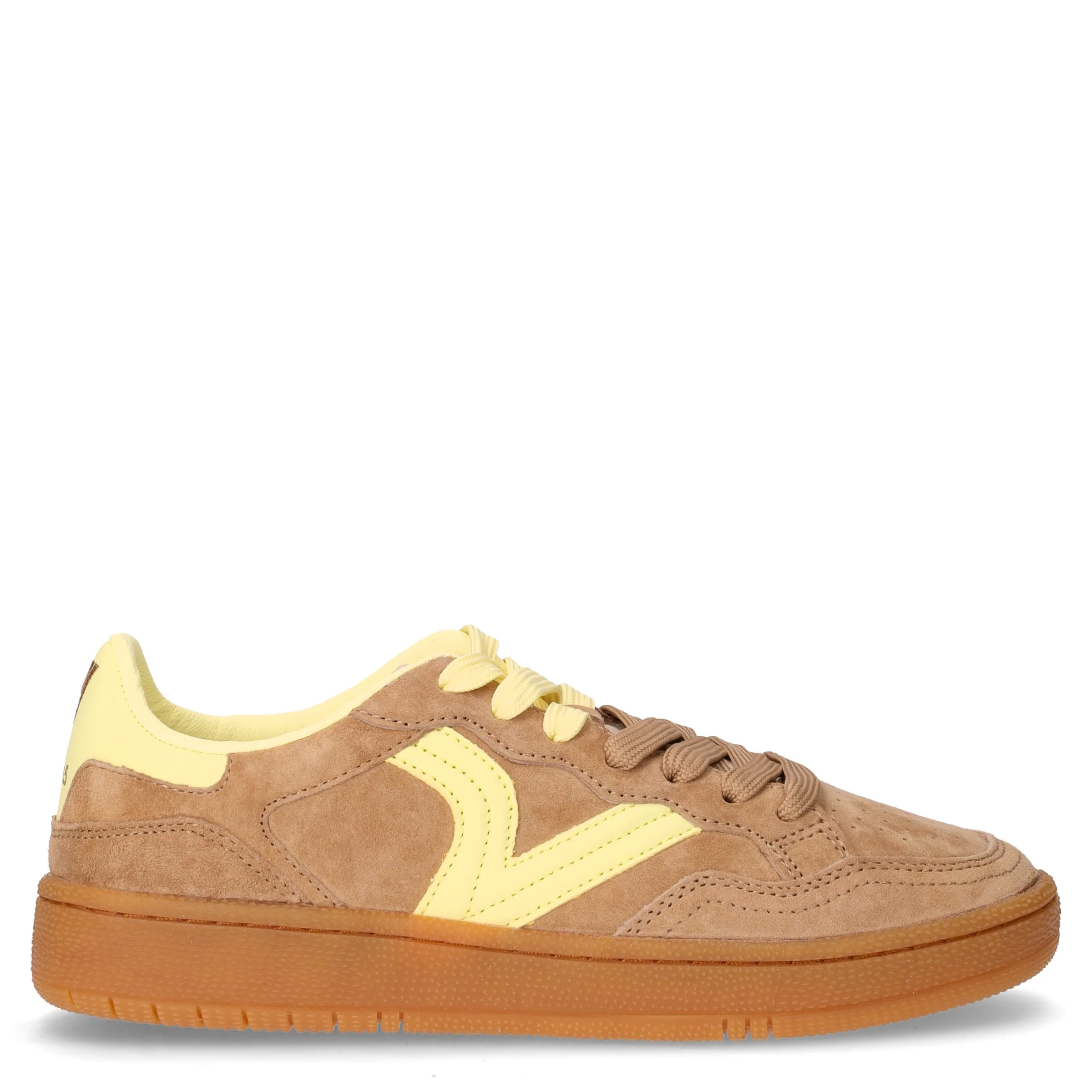 Sneaker in pelle beige