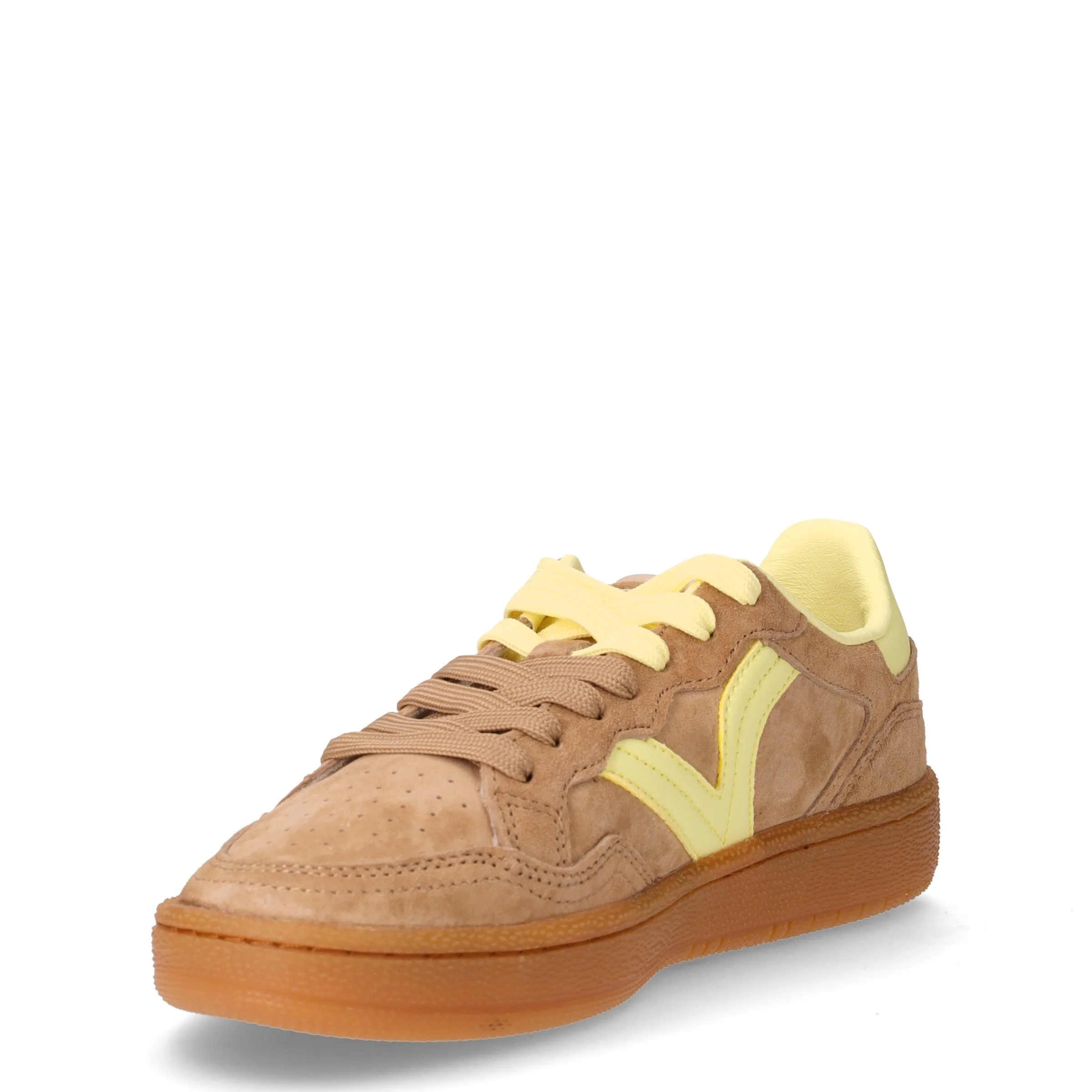 Sneaker in pelle beige - Image 3