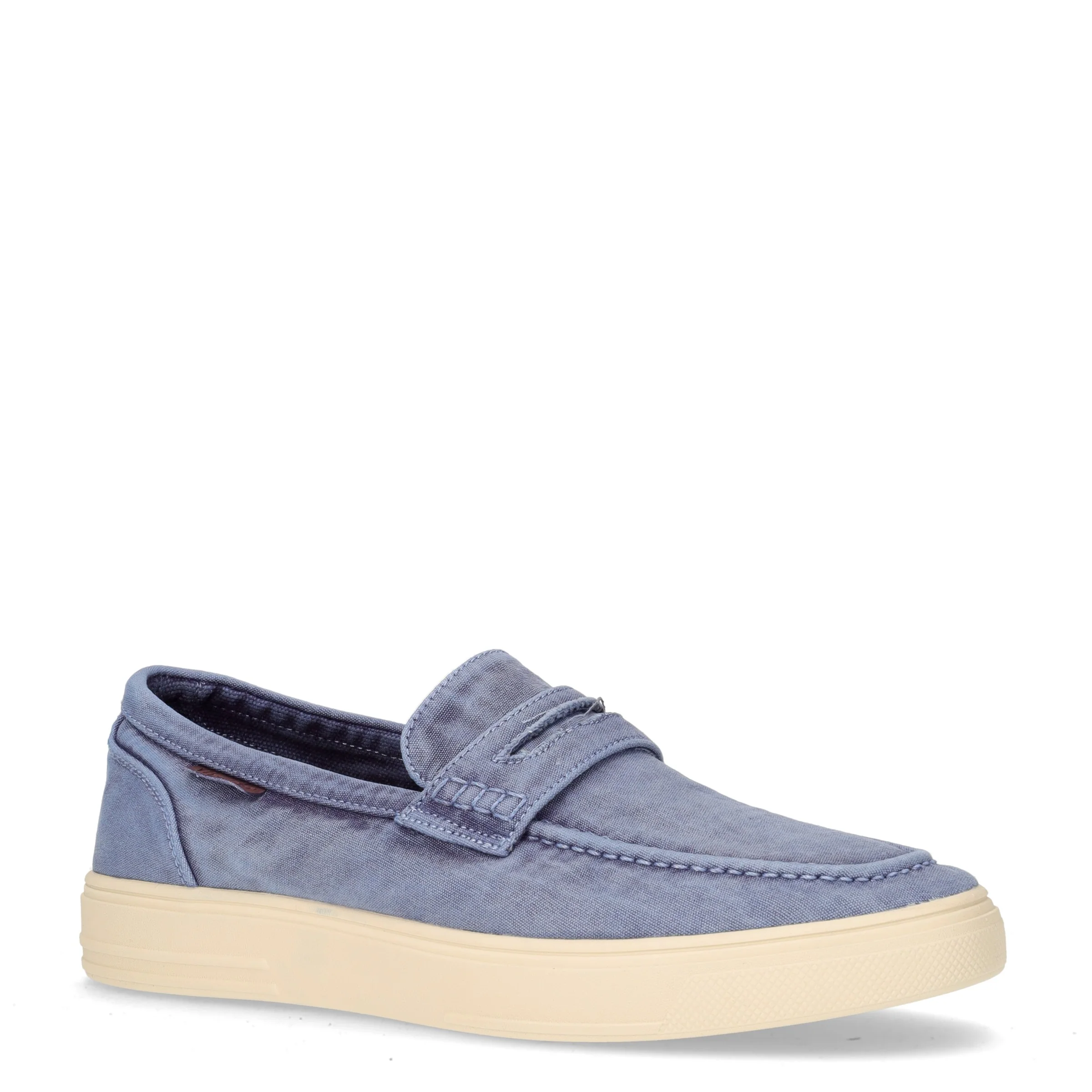 Zeb Loafer mocassino in tessuto navy - Image 2